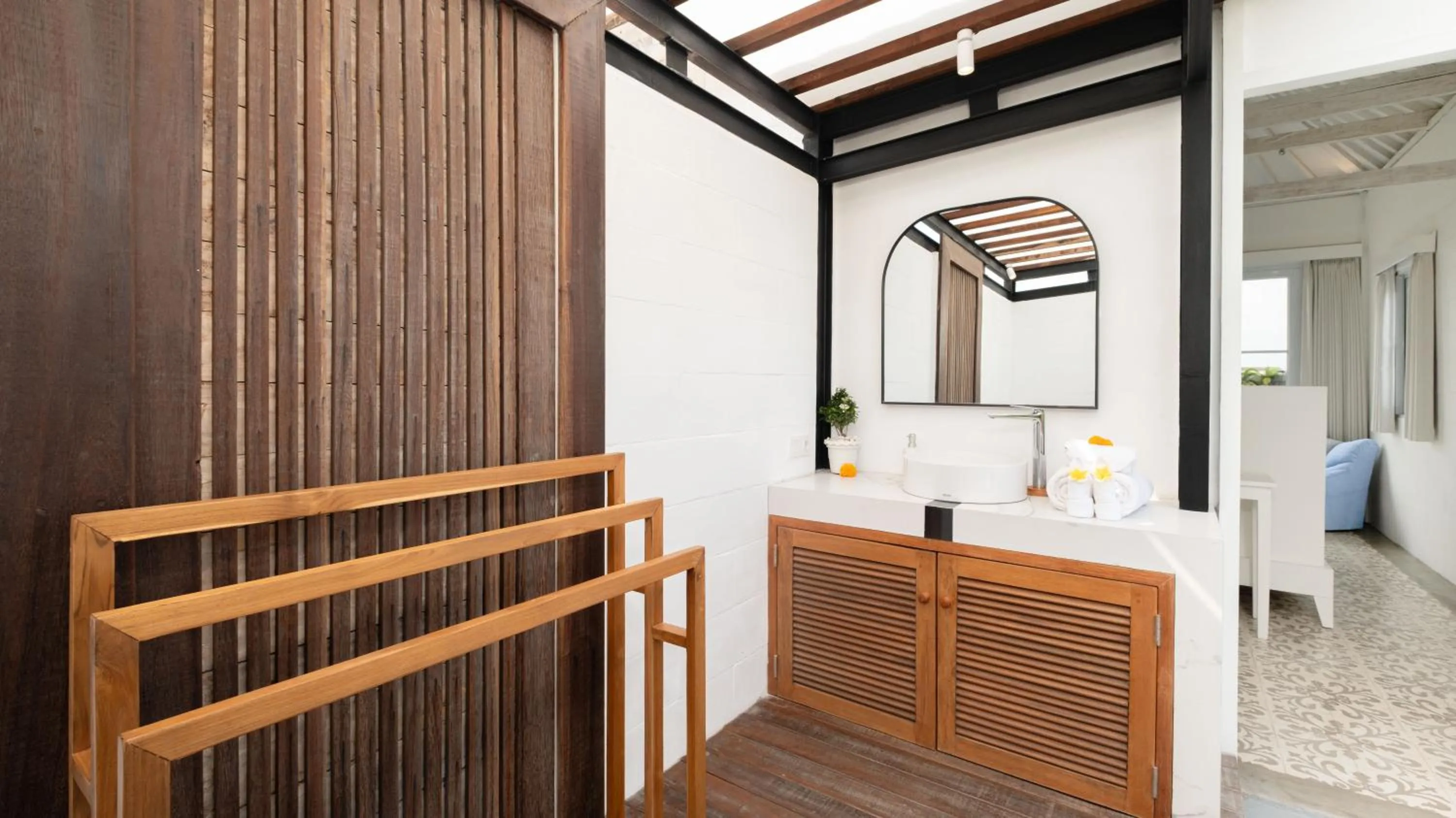 Bathroom, Bed in NicoNico Mansion by Villa Finder