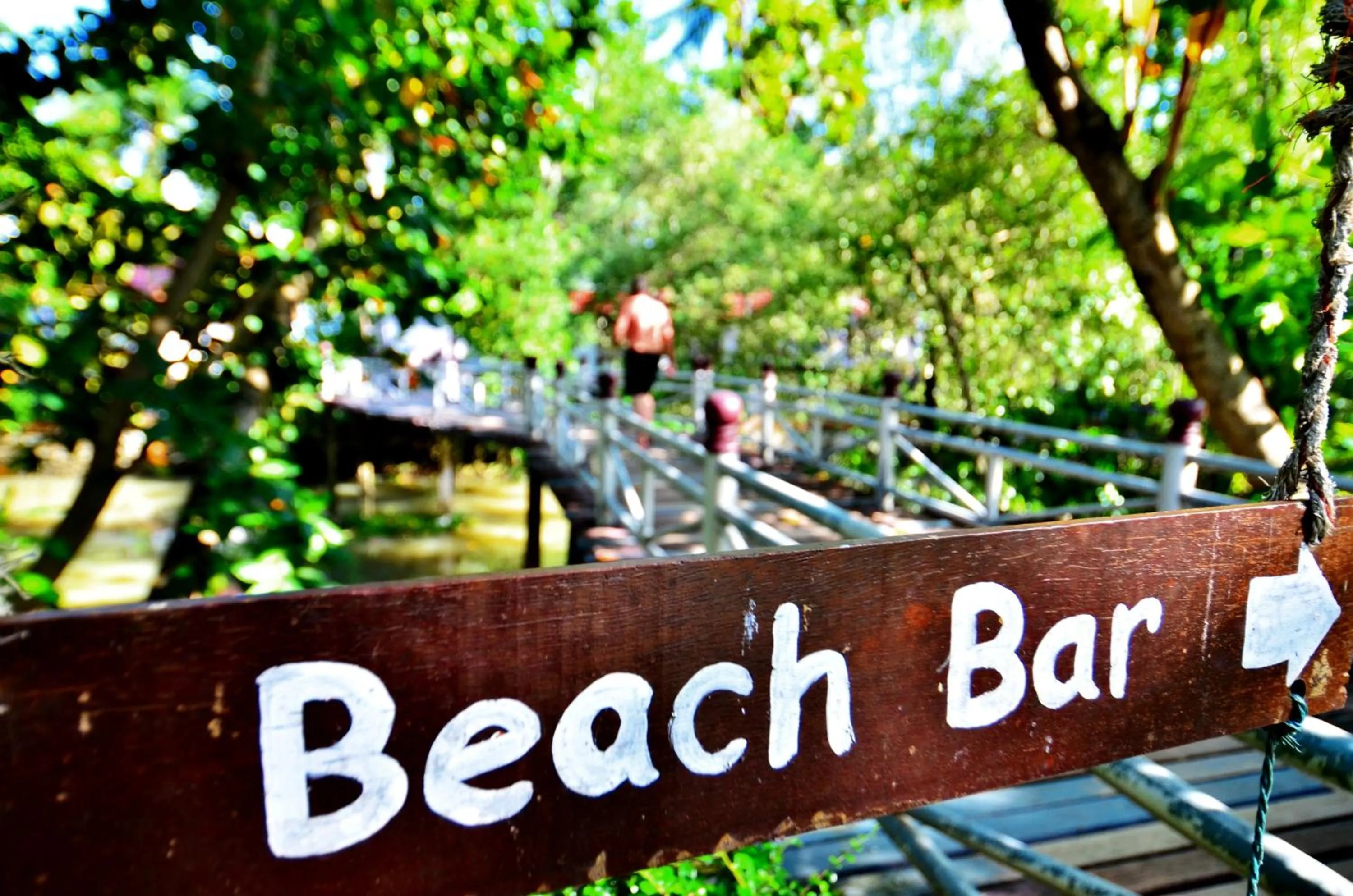 Decorative detail in First Bungalow Beach Resort