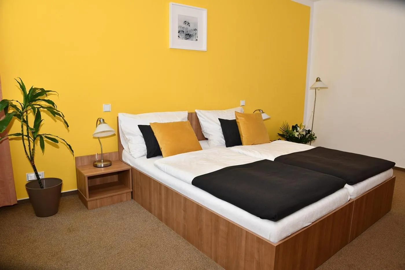 Bed in Hotel Fabrika