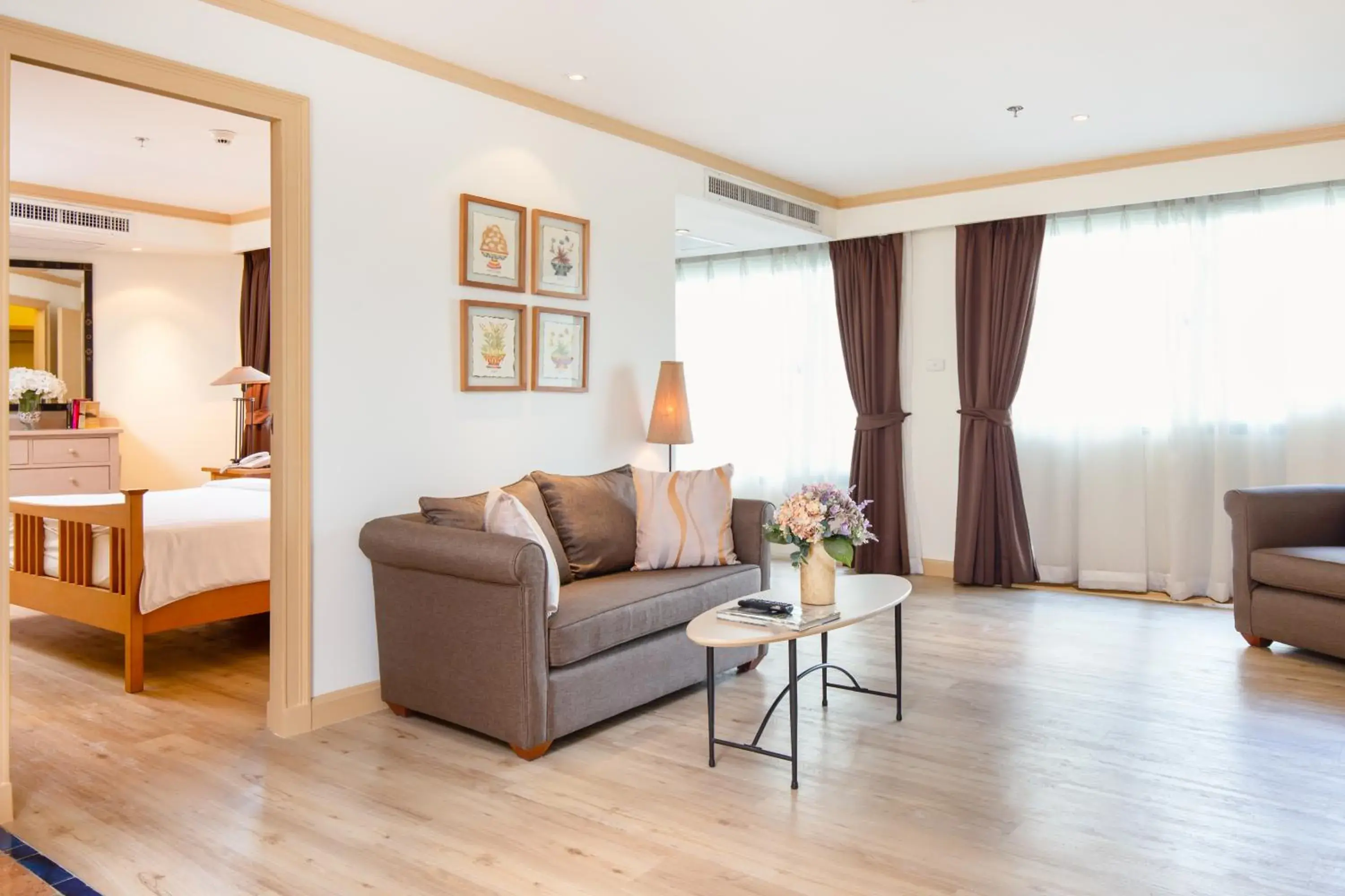 Living room, Bed in Riverfront Bangkok Living room, Bed in Riverfront Bangkok