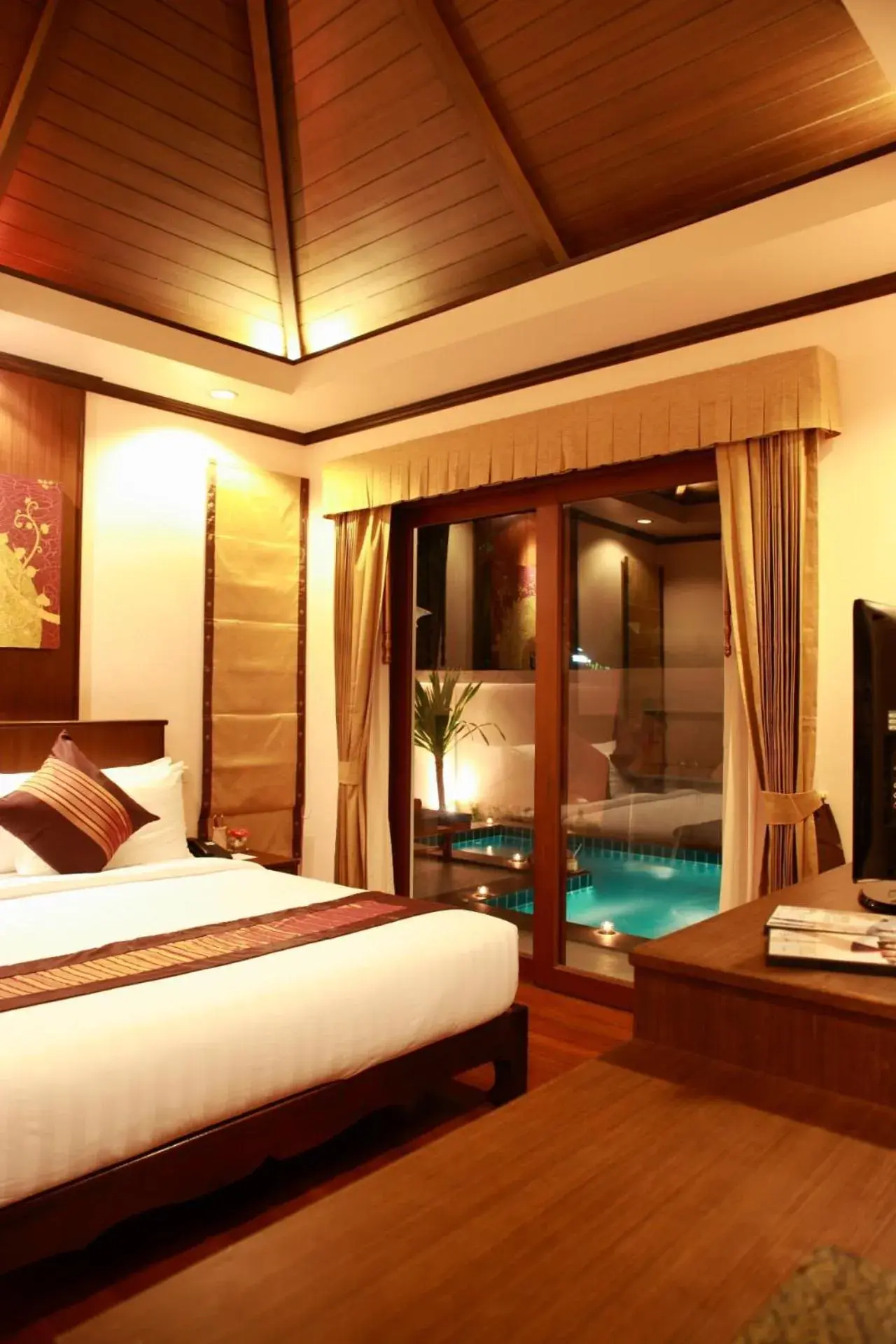 Night, Bed in Kanok Buri Resort Night, Bed in Kanok Buri Resort