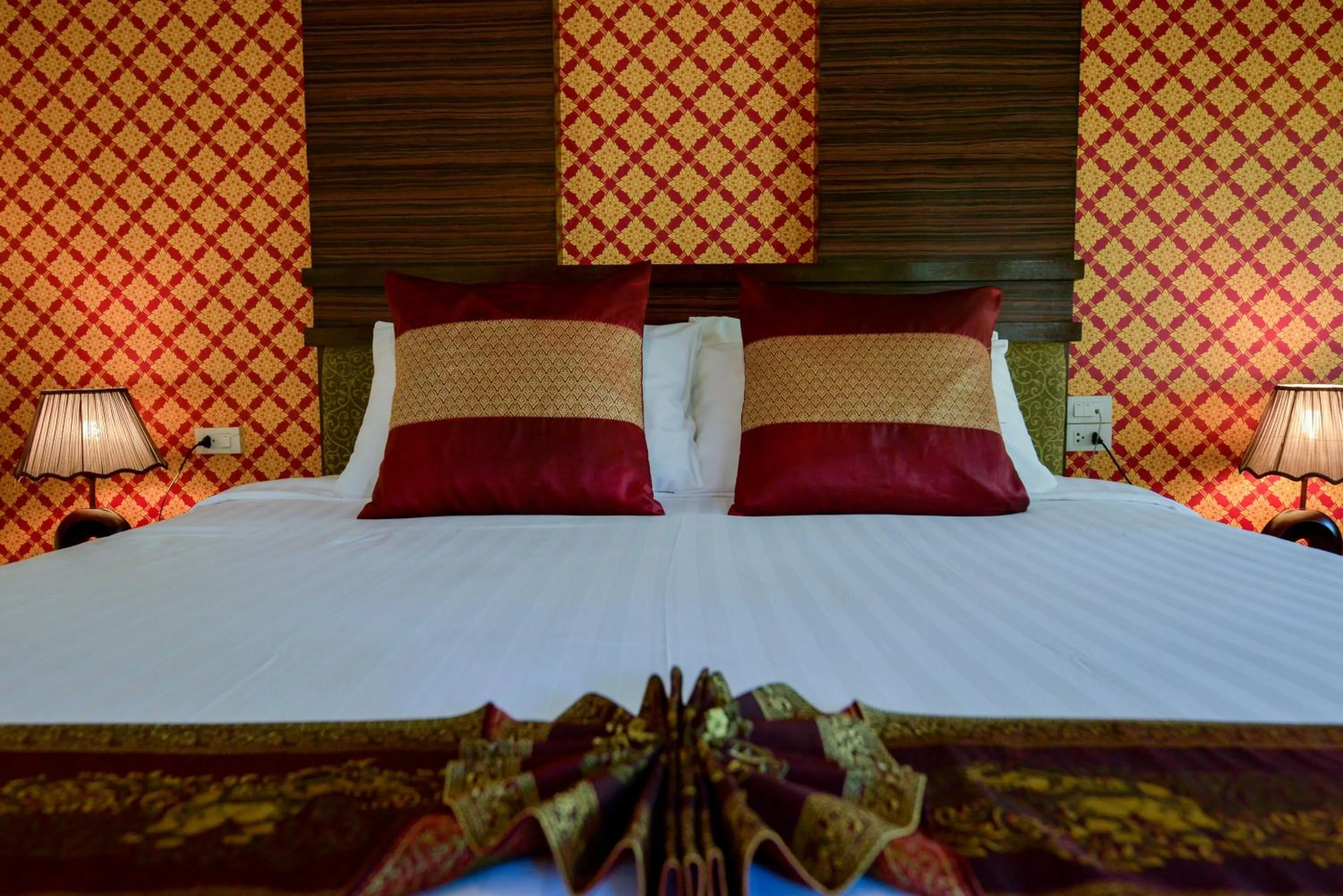 Bed in Sita Beach Resort