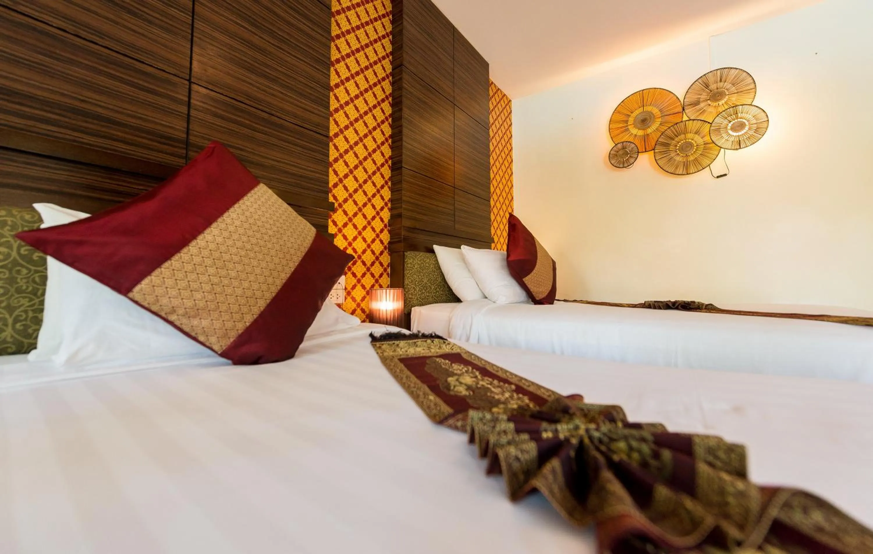 Bed in Sita Beach Resort