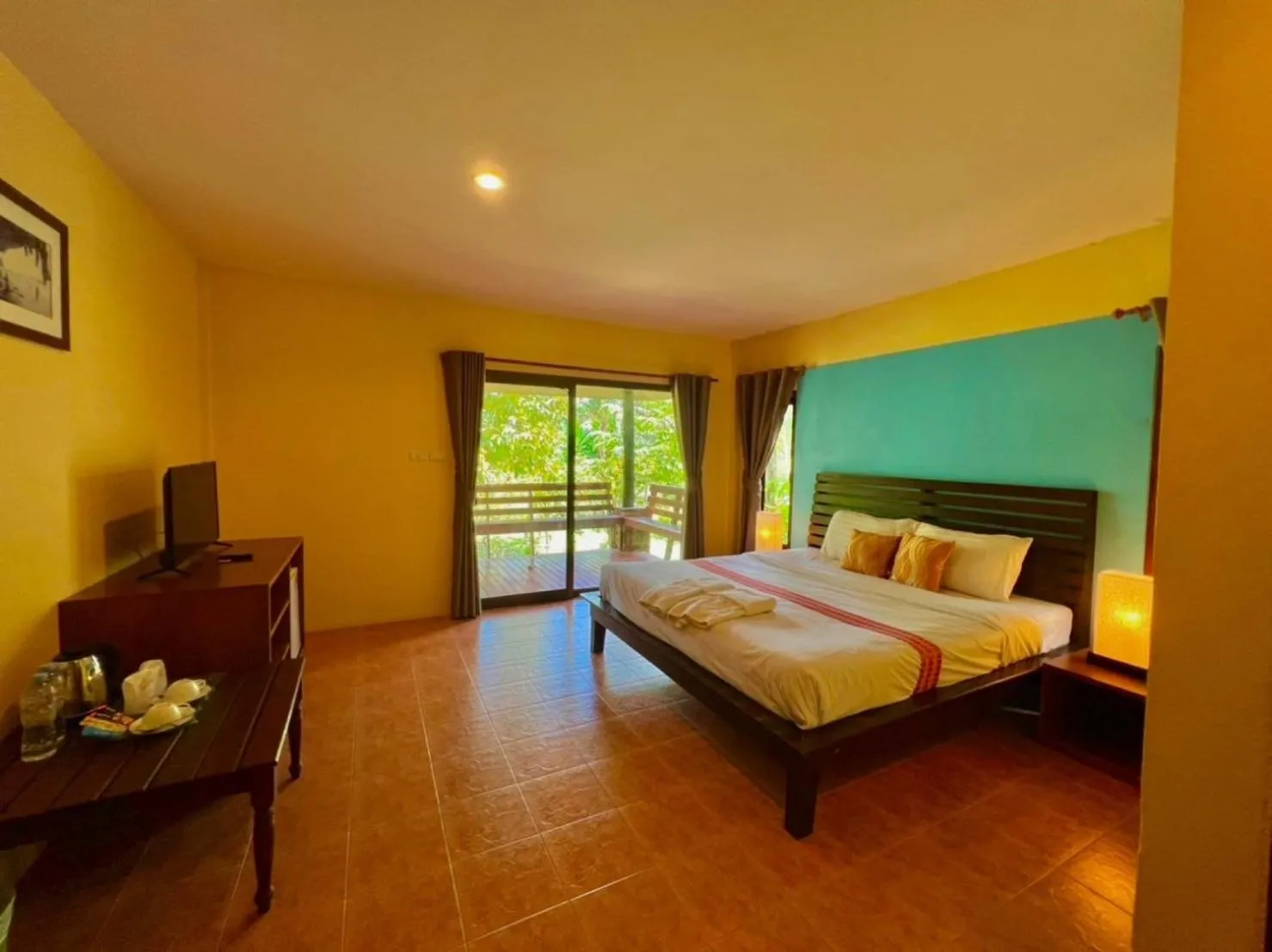 Bed in Sunda Resort