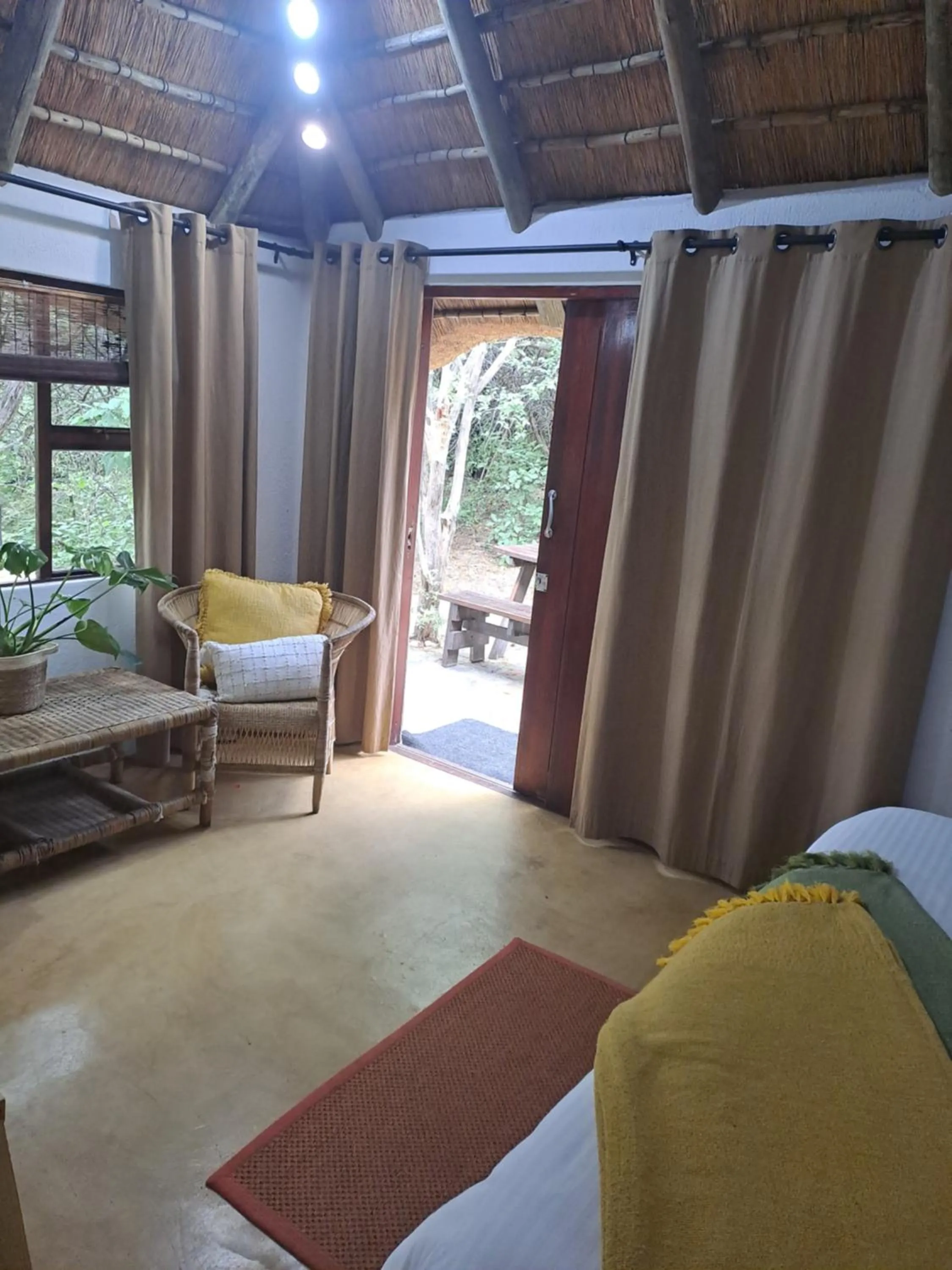 View (from property/room), Bed in LittleBush Private Lodge