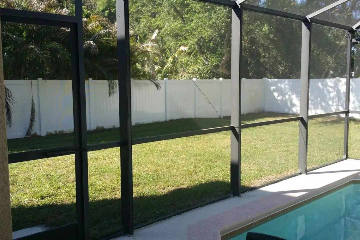 Pool view in Clearwater Holiday Home