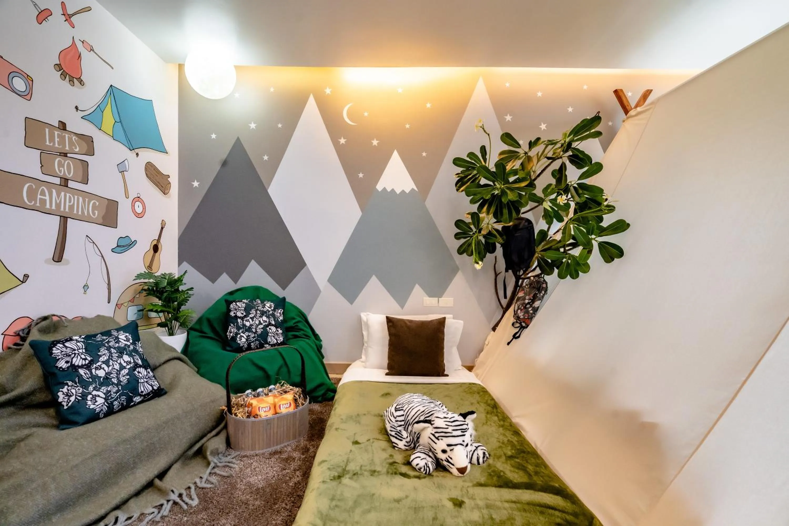 Bed in Hotel J Pattaya