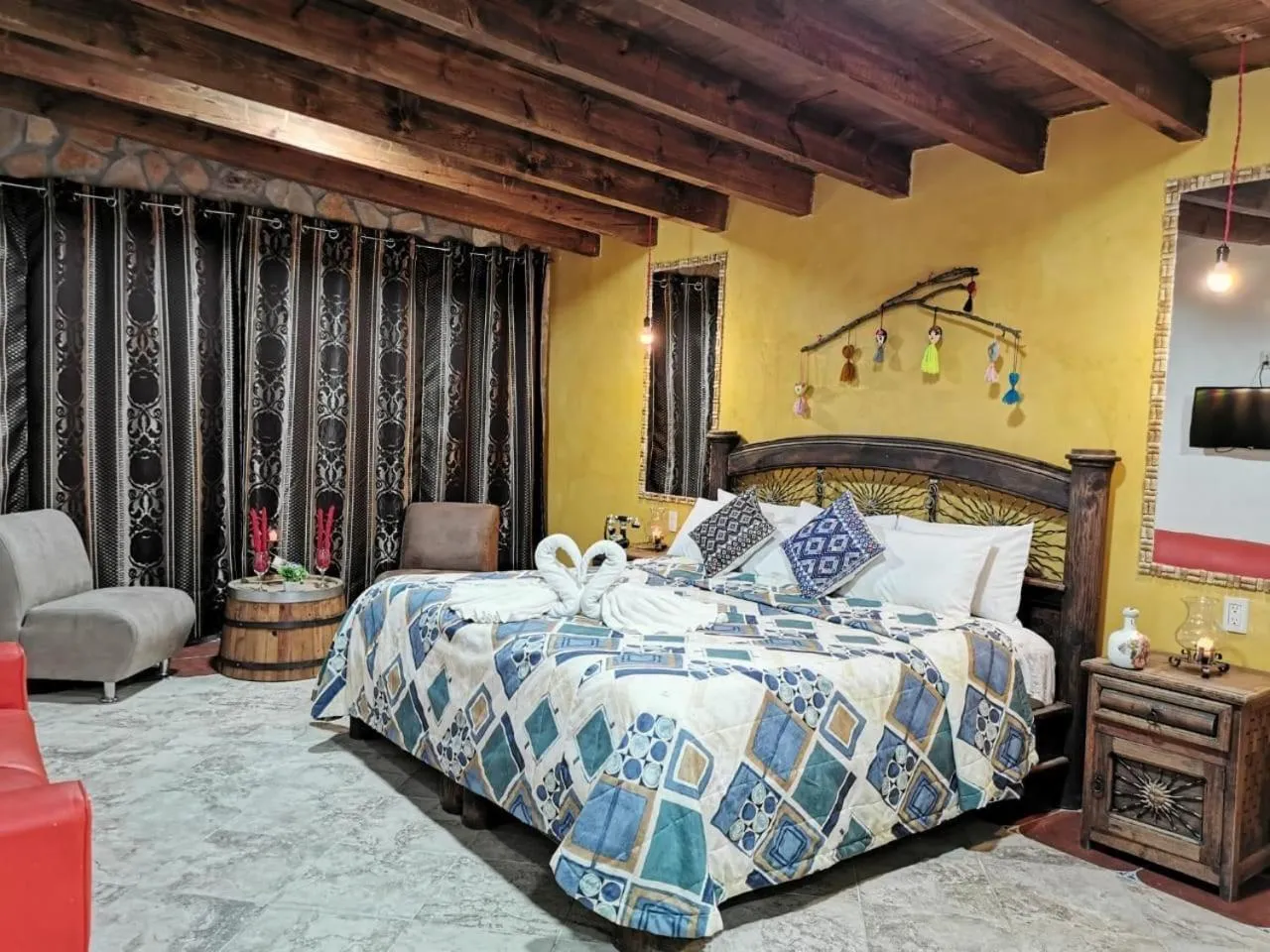 Bed in Hotel & Cava La Parroquia