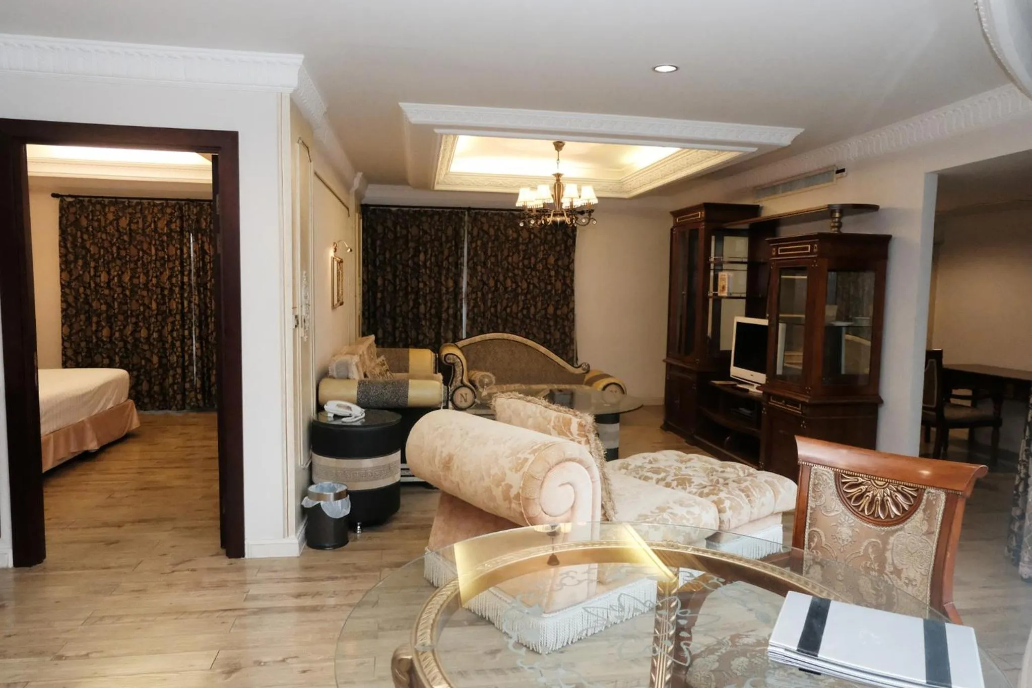 Living room, Bed in Four Seasons Place Pattaya