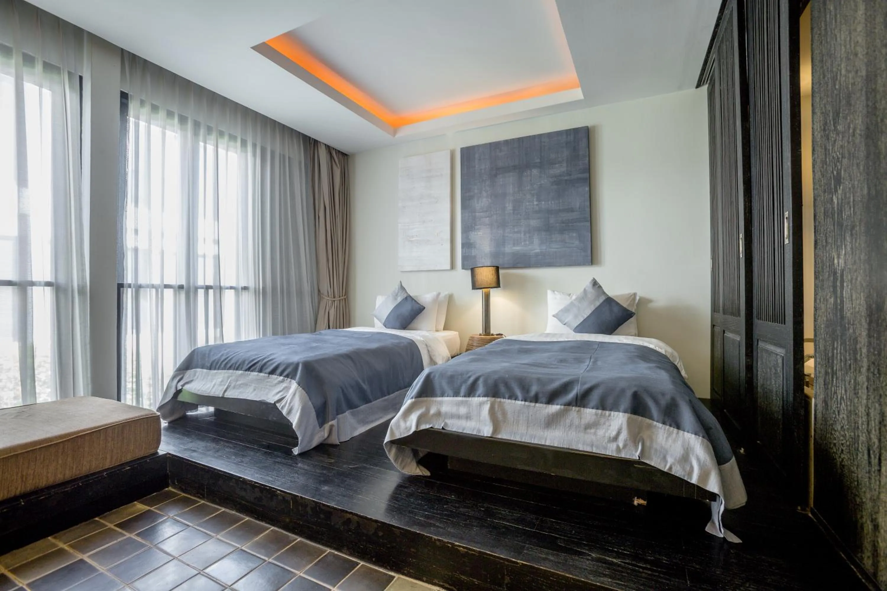 Bed in Aruntara Riverside Boutique Hotel