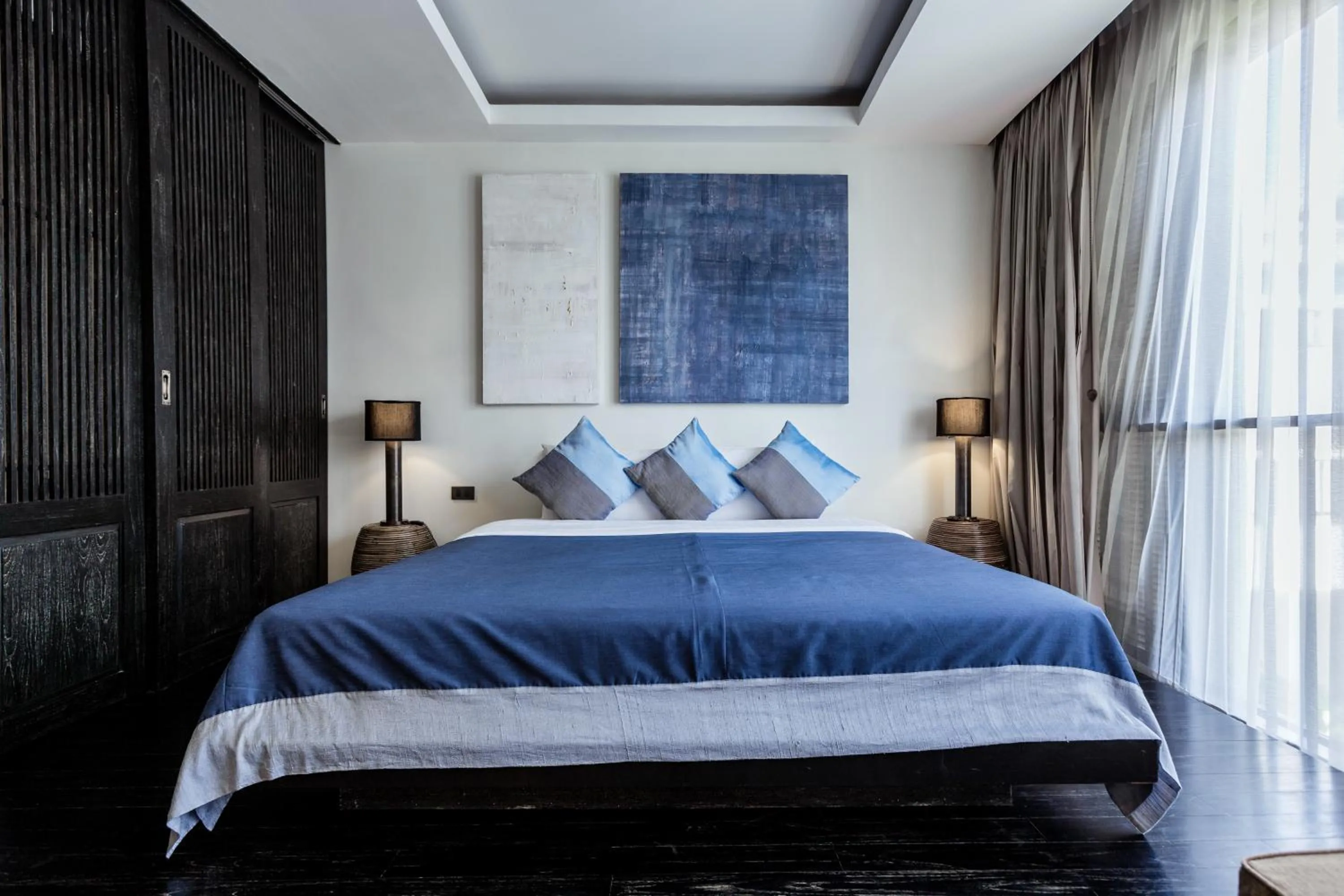 Bed in Aruntara Riverside Boutique Hotel