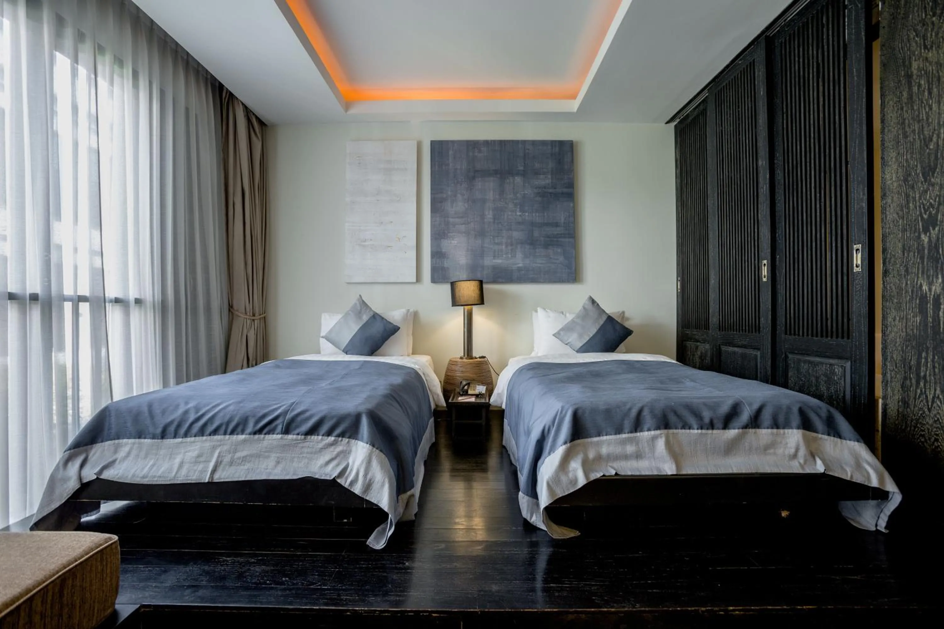 Bed in Aruntara Riverside Boutique Hotel