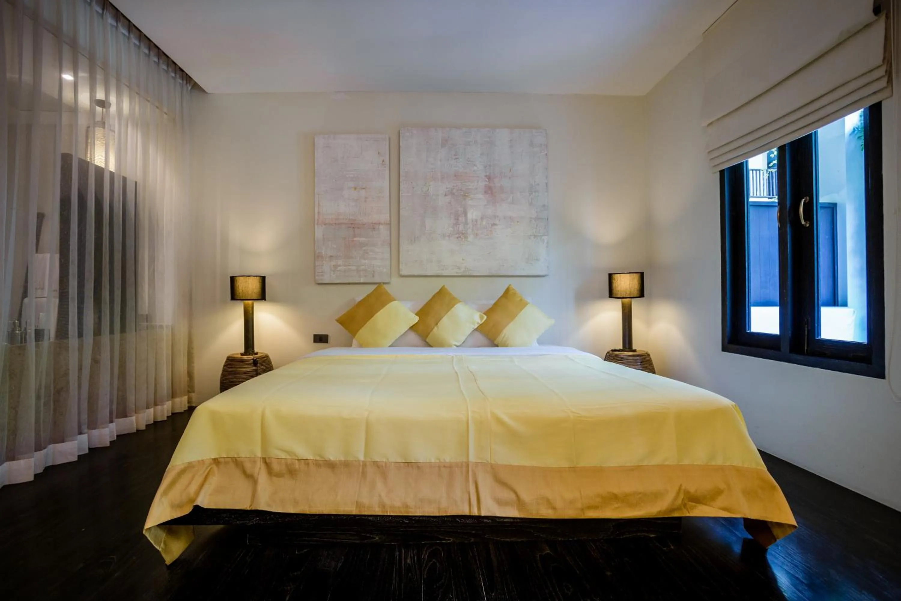 Bed in Aruntara Riverside Boutique Hotel