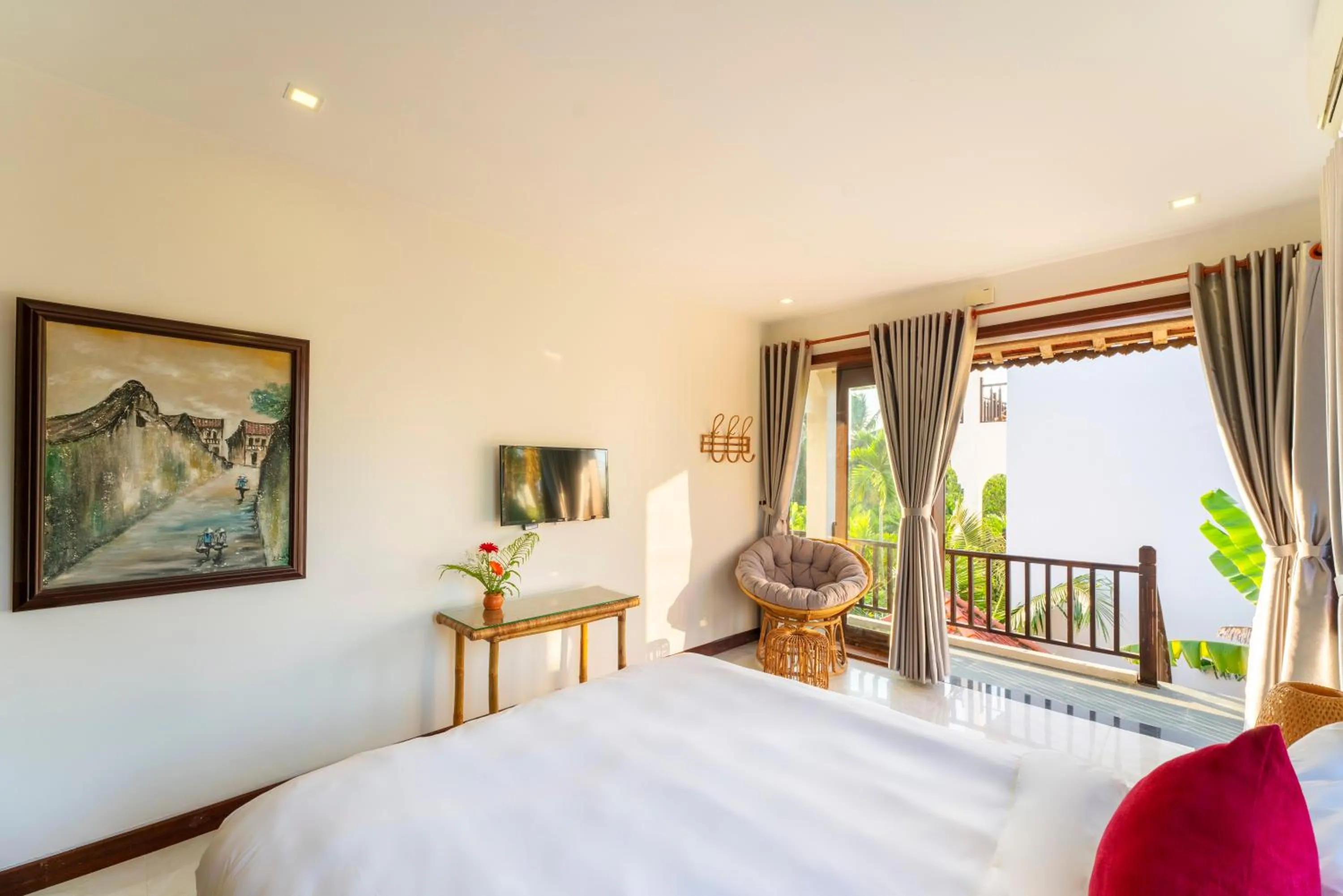 View (from property/room), Bed in New Sunshine Homestay