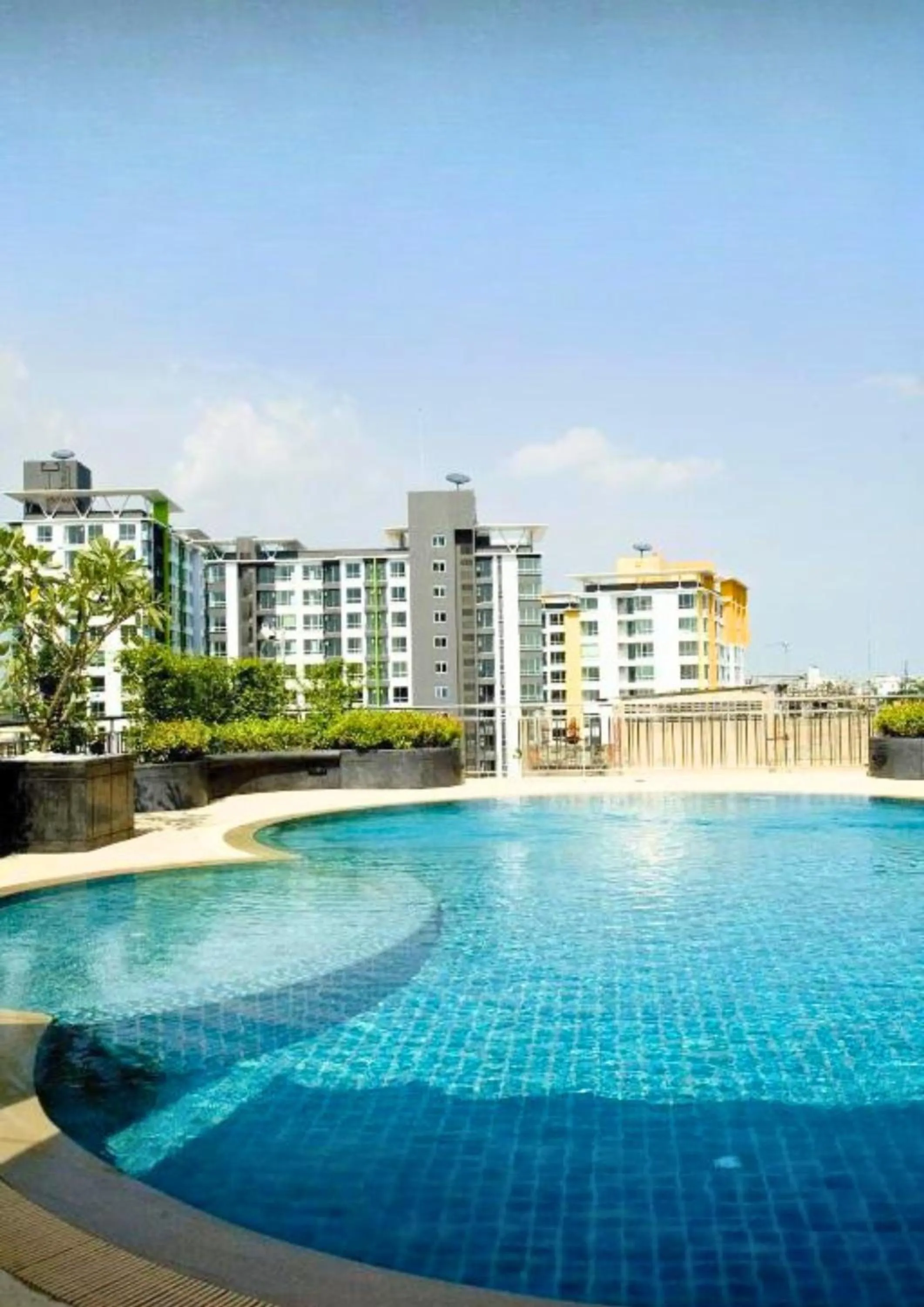 Swimming pool in Olive Hotel & Residence Bangkok Sukhumvit 101 near True Digital Park