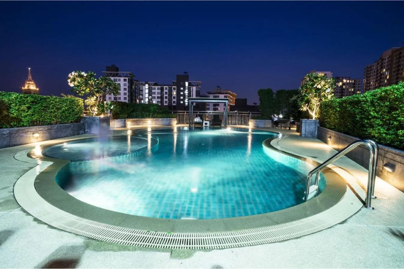 Swimming pool in Olive Hotel & Residence Bangkok Sukhumvit 101 near True Digital Park