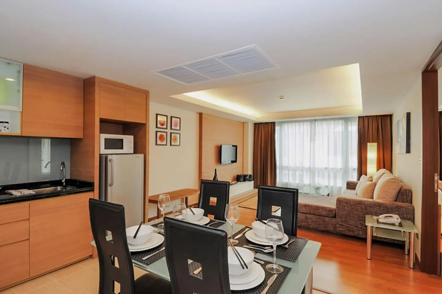 Living room in Olive Hotel & Residence Bangkok Sukhumvit 101 near True Digital Park