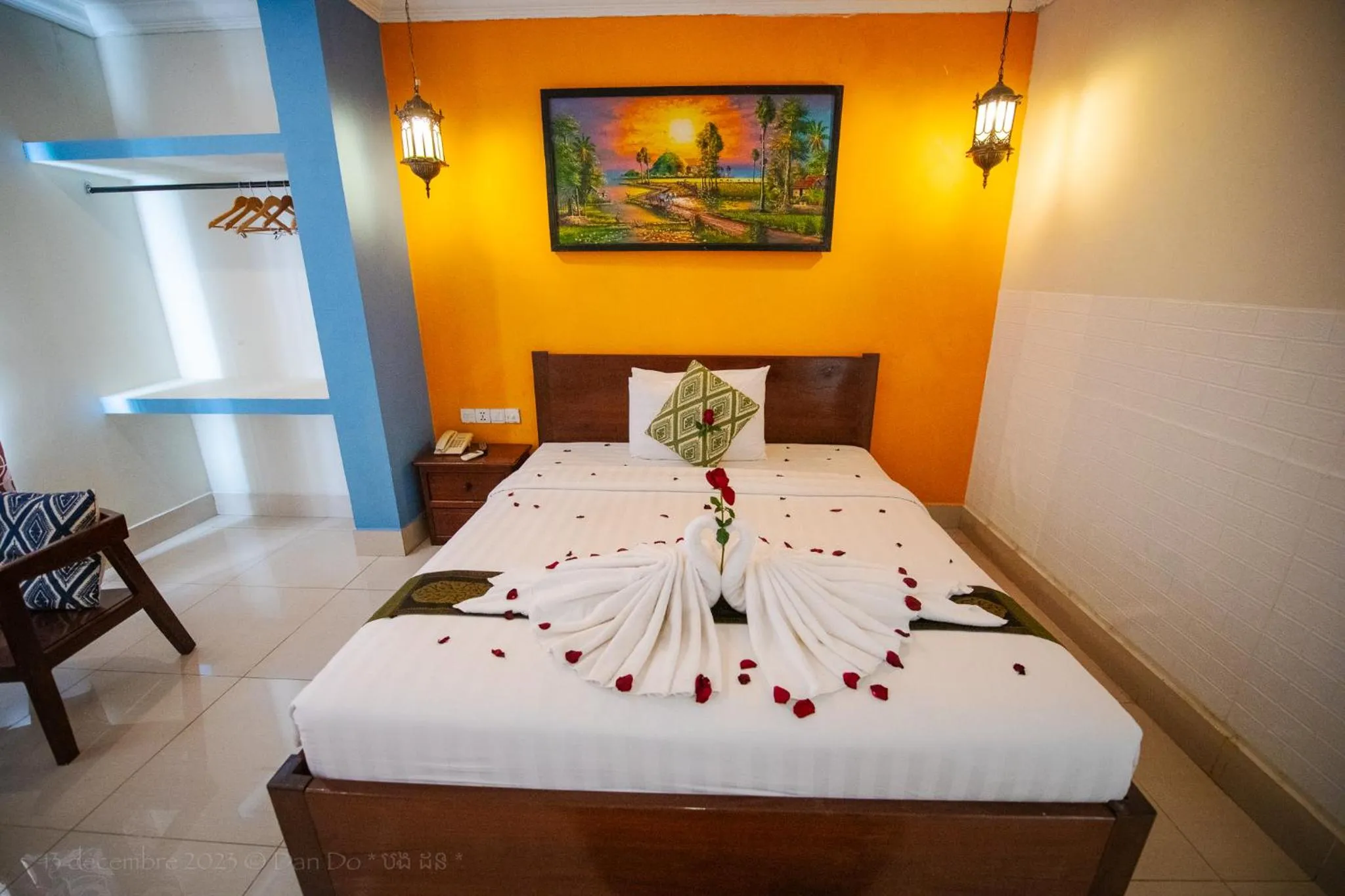 Bed in Plumeria Hotel & Spa