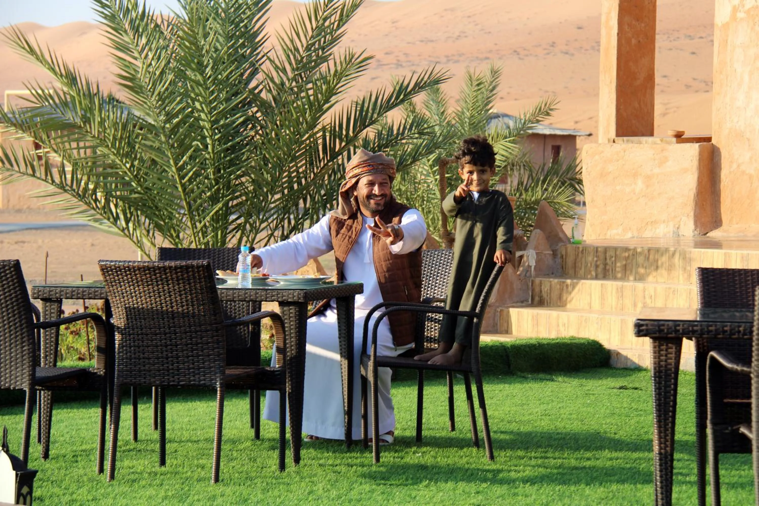 People in Safari Desert Camp