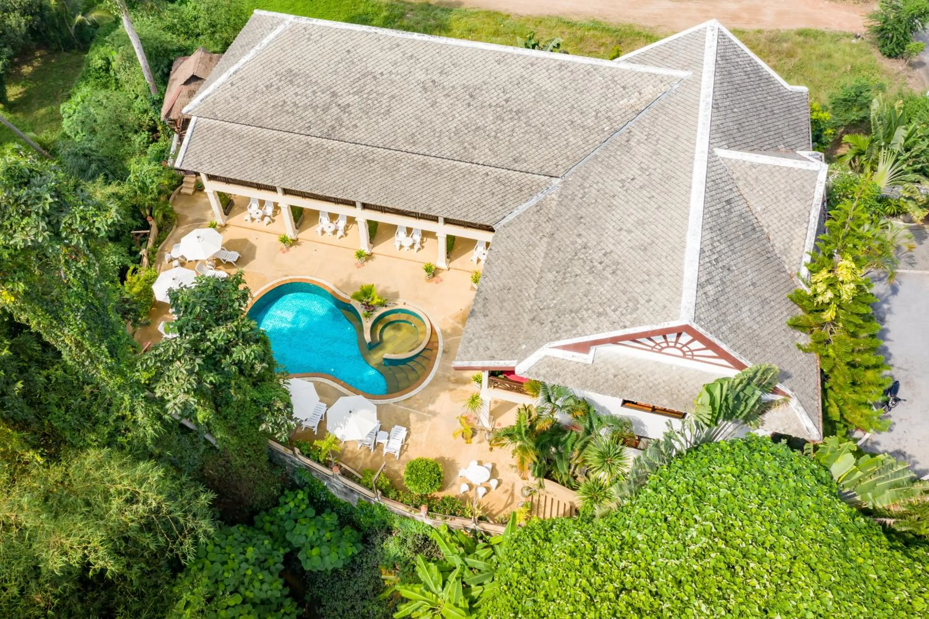 Bird's eye view in Royal Cottage Residence