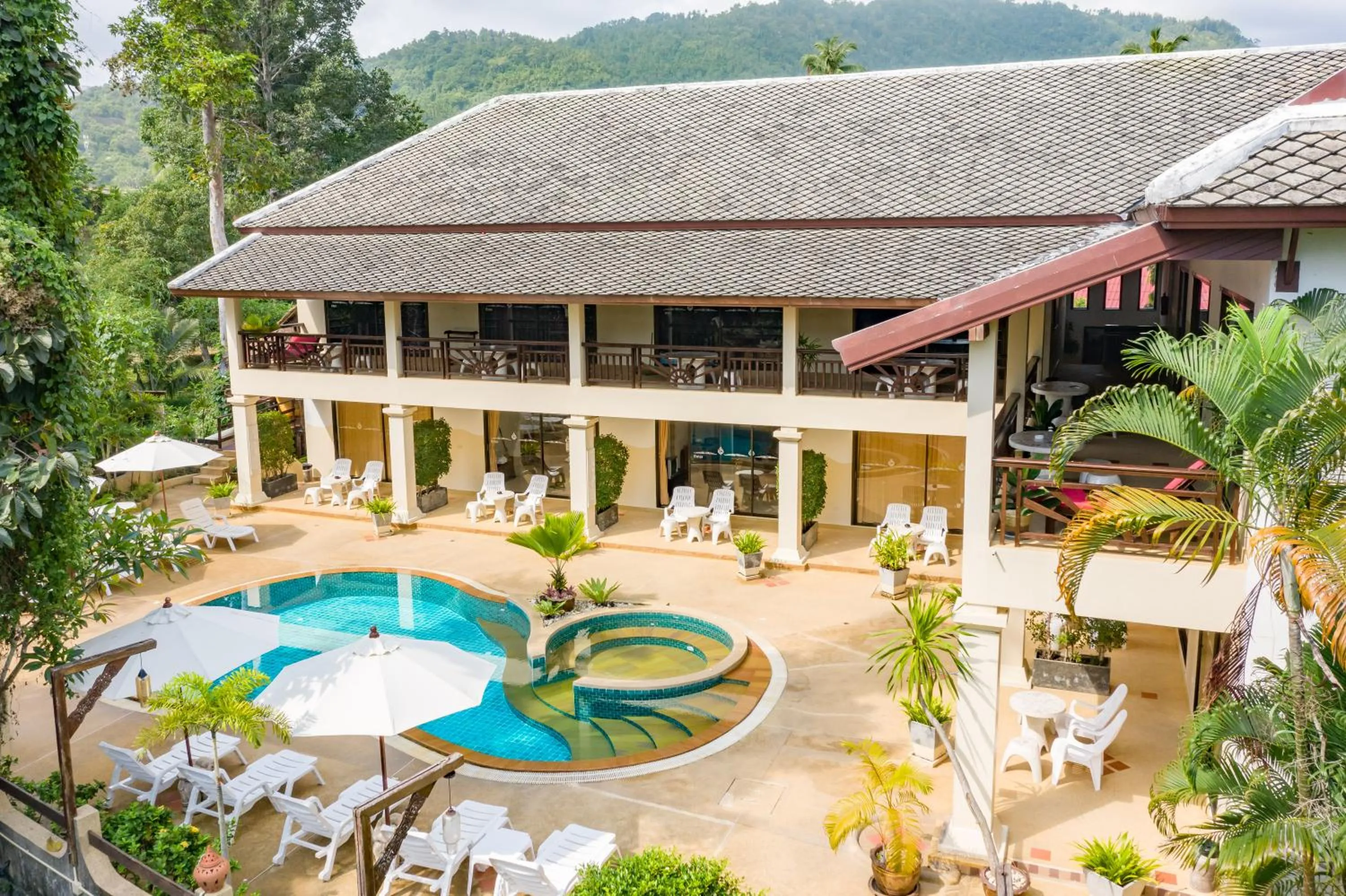 Bird's eye view in Royal Cottage Residence