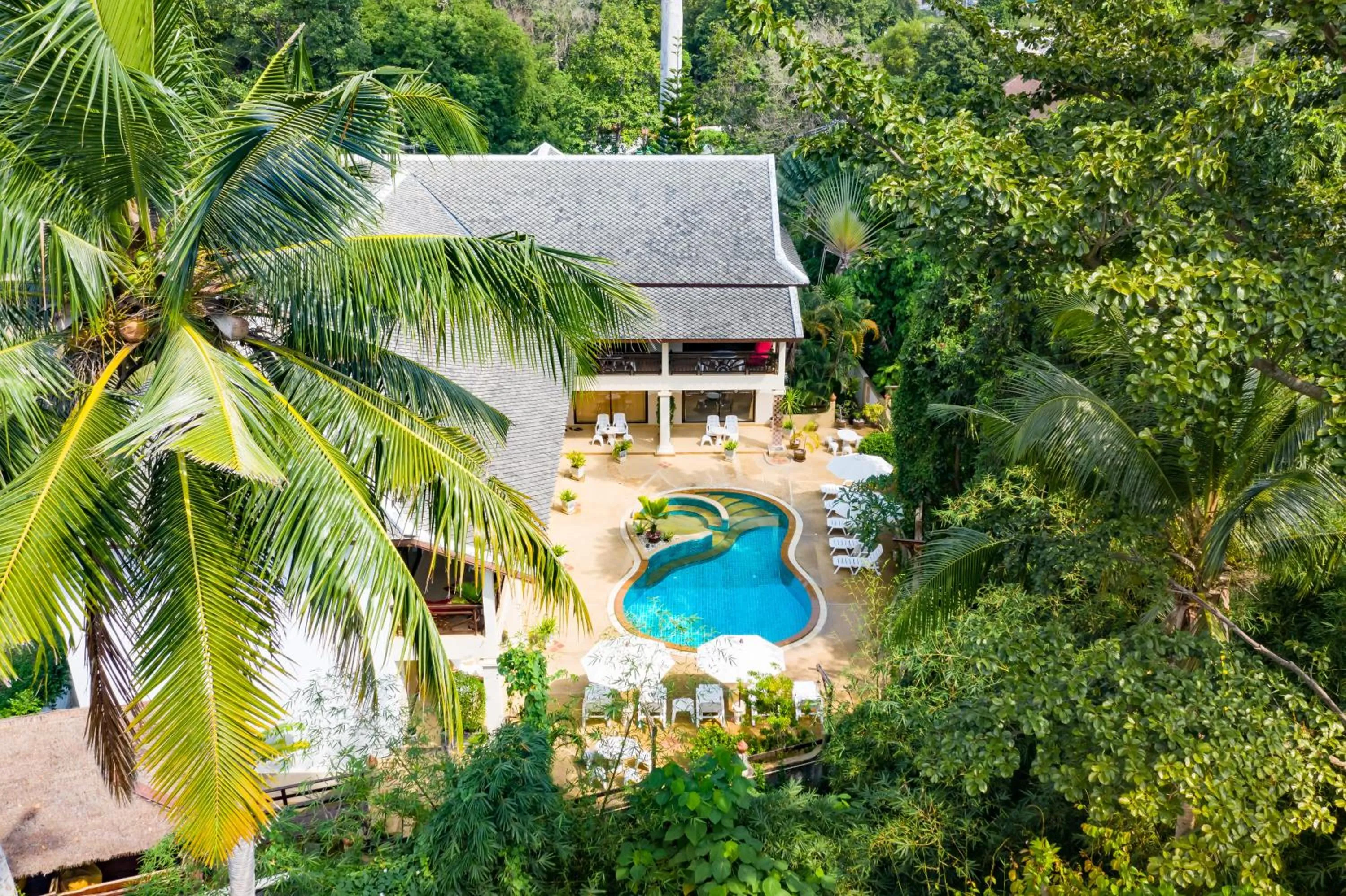 Bird's eye view in Royal Cottage Residence