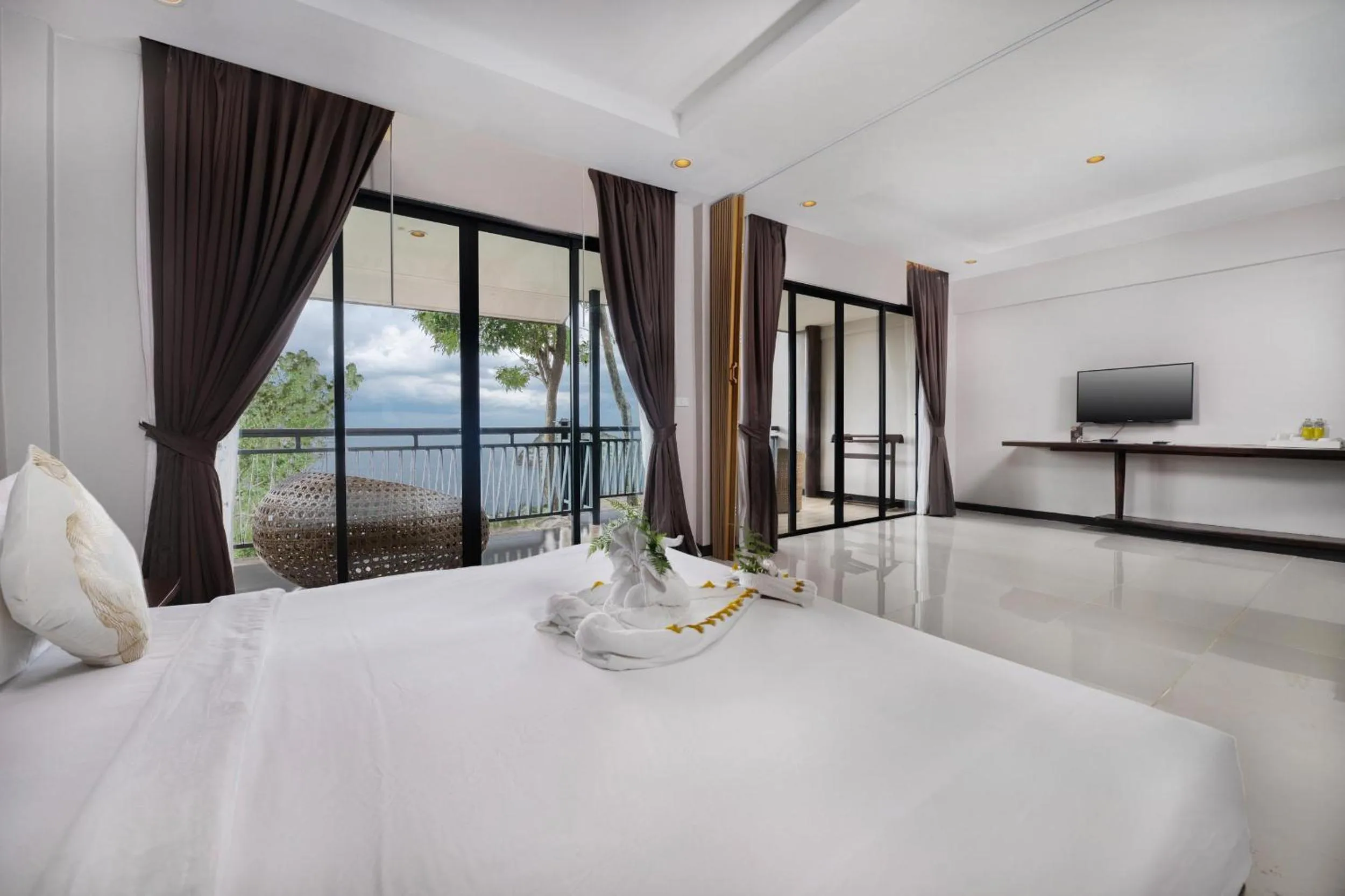 View (from property/room), Bed in Dusit Buncha Koh Tao by Riya Group