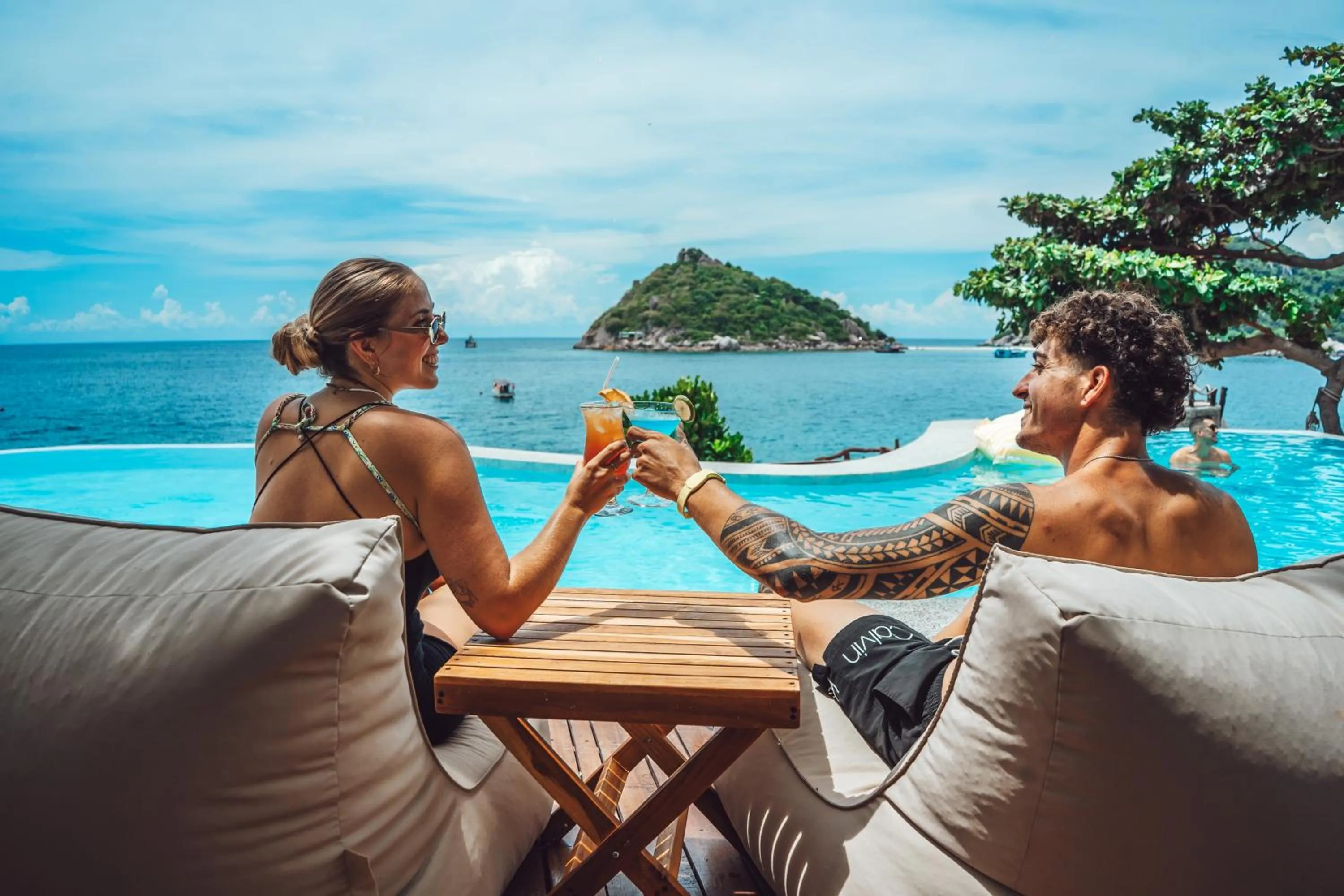 Swimming pool in Dusit Buncha Koh Tao by Riya Group