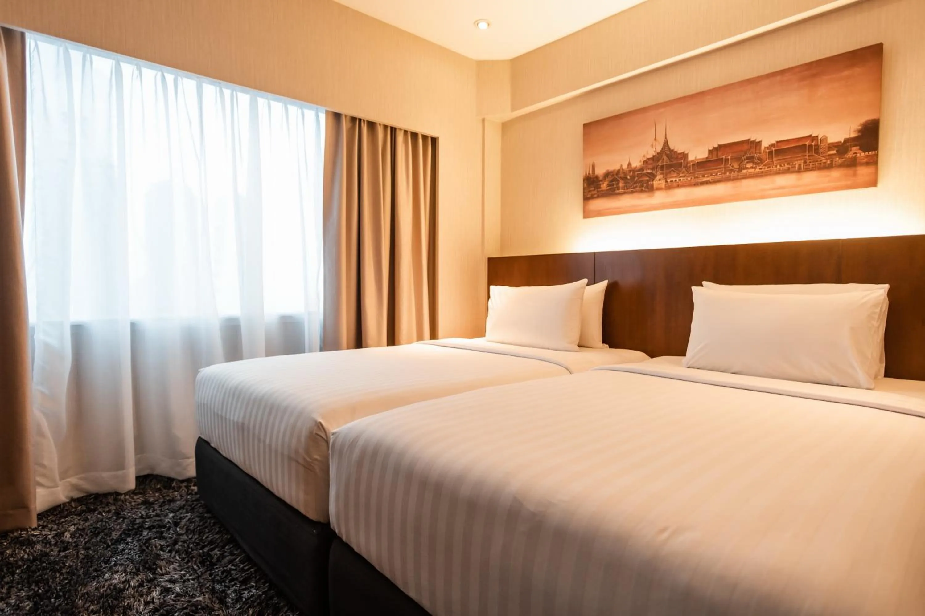 Bedroom, Bed in Ramada Plaza by Wyndham Bangkok Menam Riverside