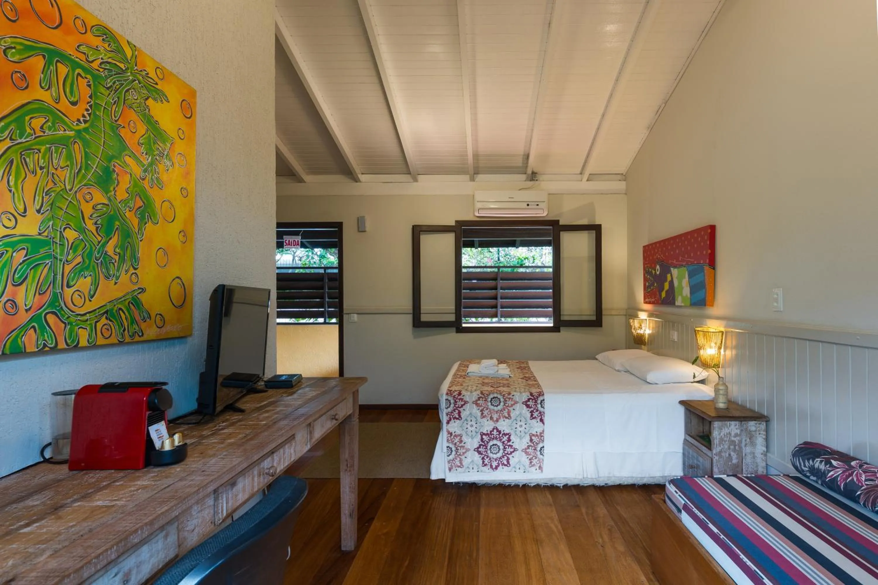 Bed in Pousada Vila Tamarindo Eco Lodge