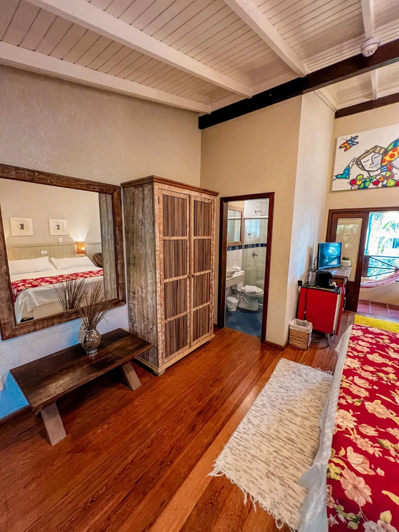 Bed in Pousada Vila Tamarindo Eco Lodge