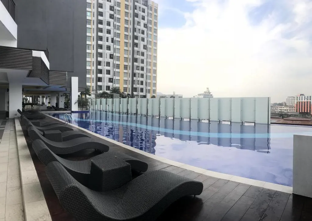 Swimming pool in The Majestic condo Ipoh