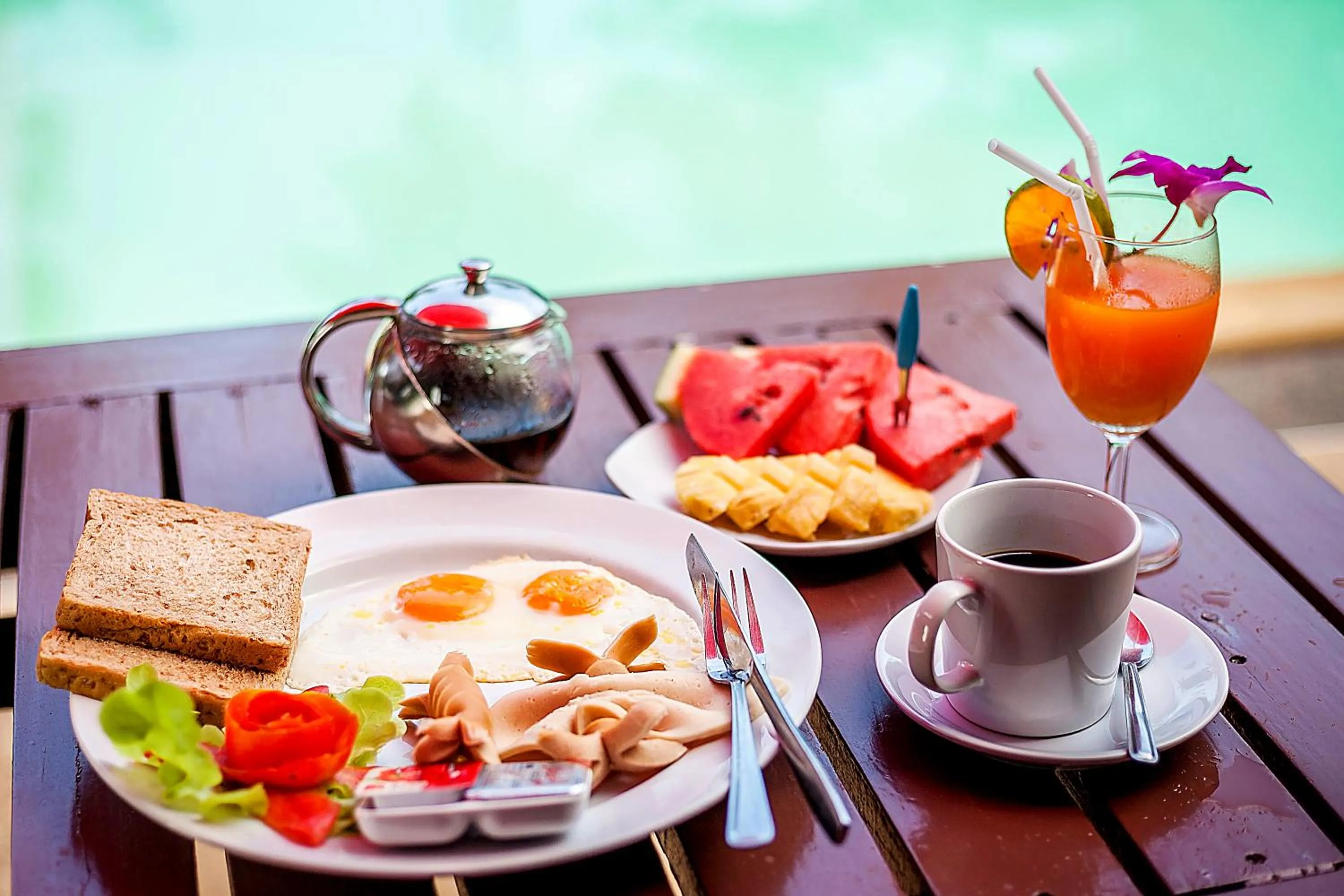 Food close-up in Lanta Klong Nin Beach Resort