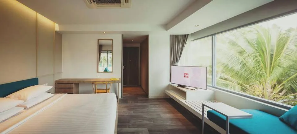 Bed in Bann Pantai Resort