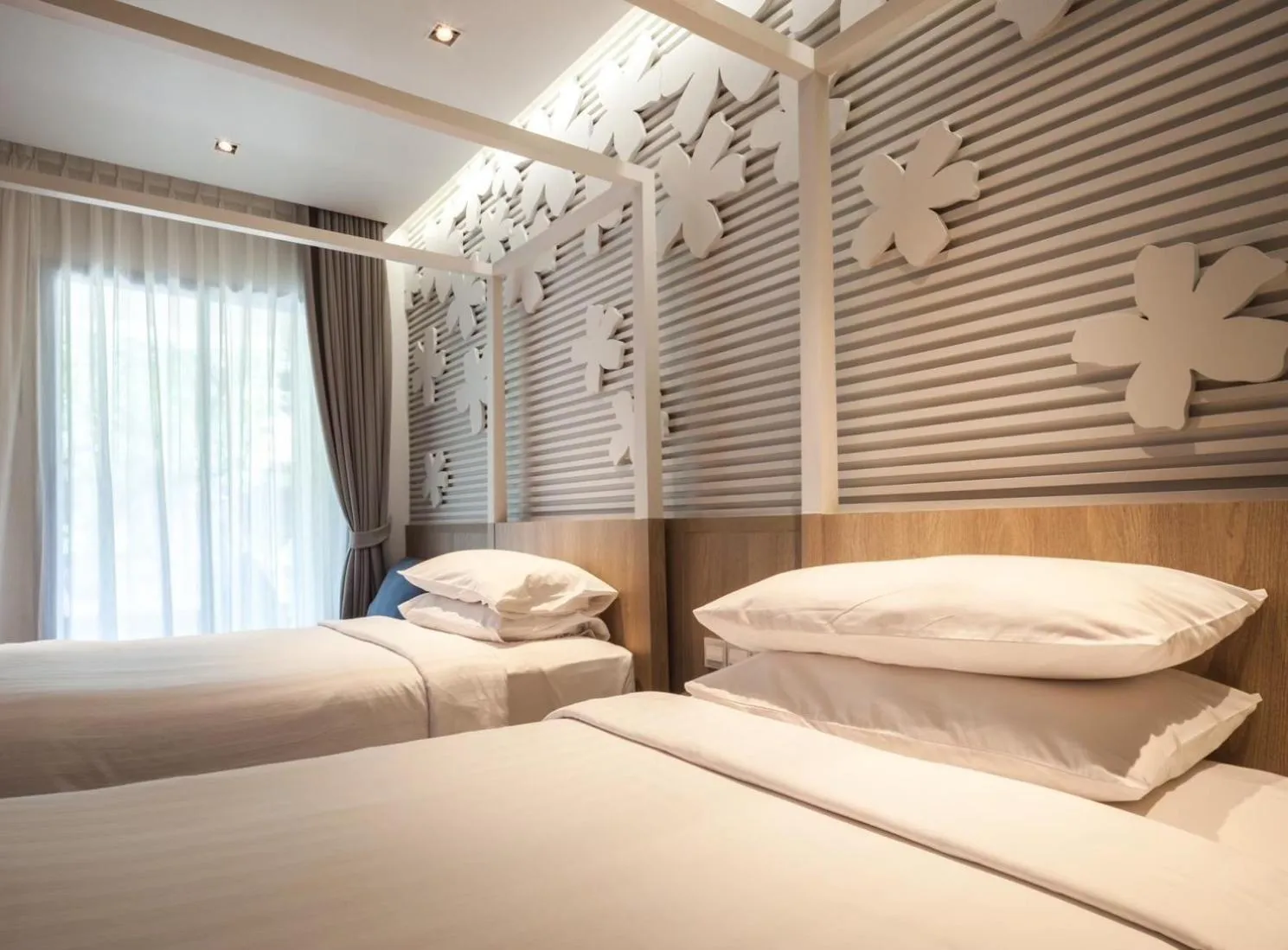 Bed in Bann Pantai Resort