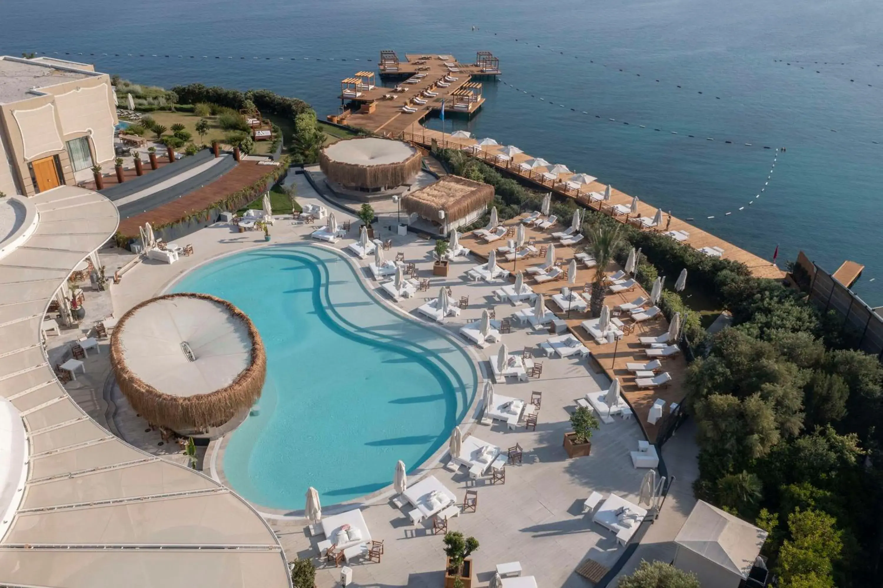 Pool view in Susona Bodrum, LXR Hotels & Resorts Pool view in Susona Bodrum, LXR Hotels & Resorts