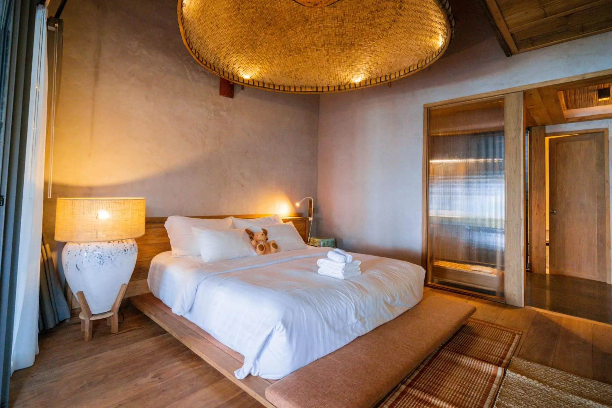 Bedroom, Bed in LA A NATU Sam Roi Yot