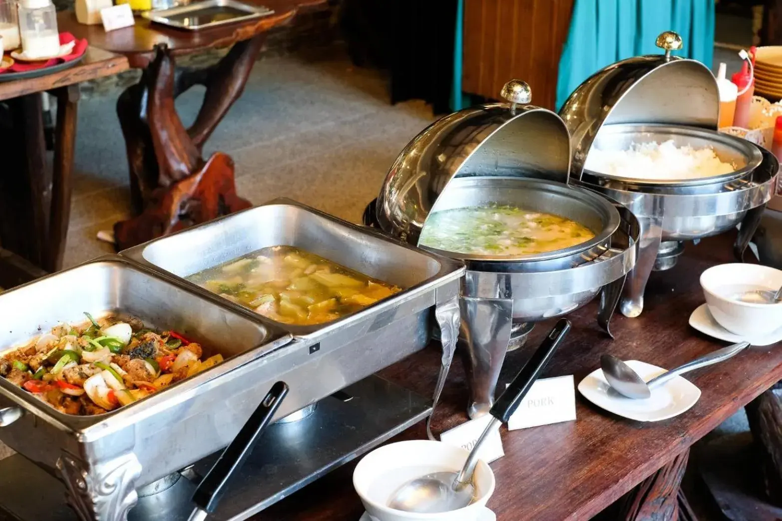 Breakfast in Basaya Beach Hotel & Resort Breakfast in Basaya Beach Hotel & Resort