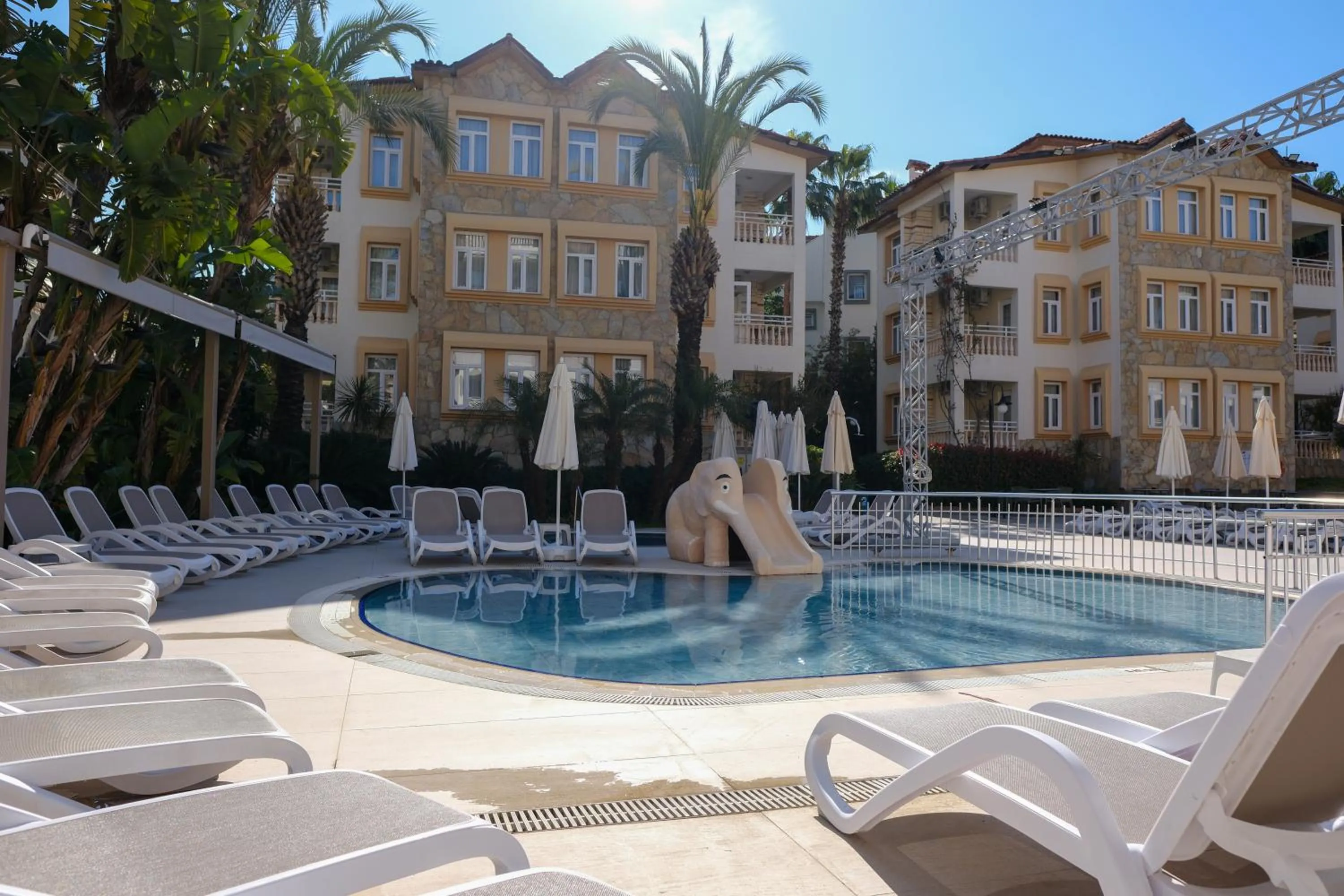Pool view in Side Village Family Suite - All Inclusive