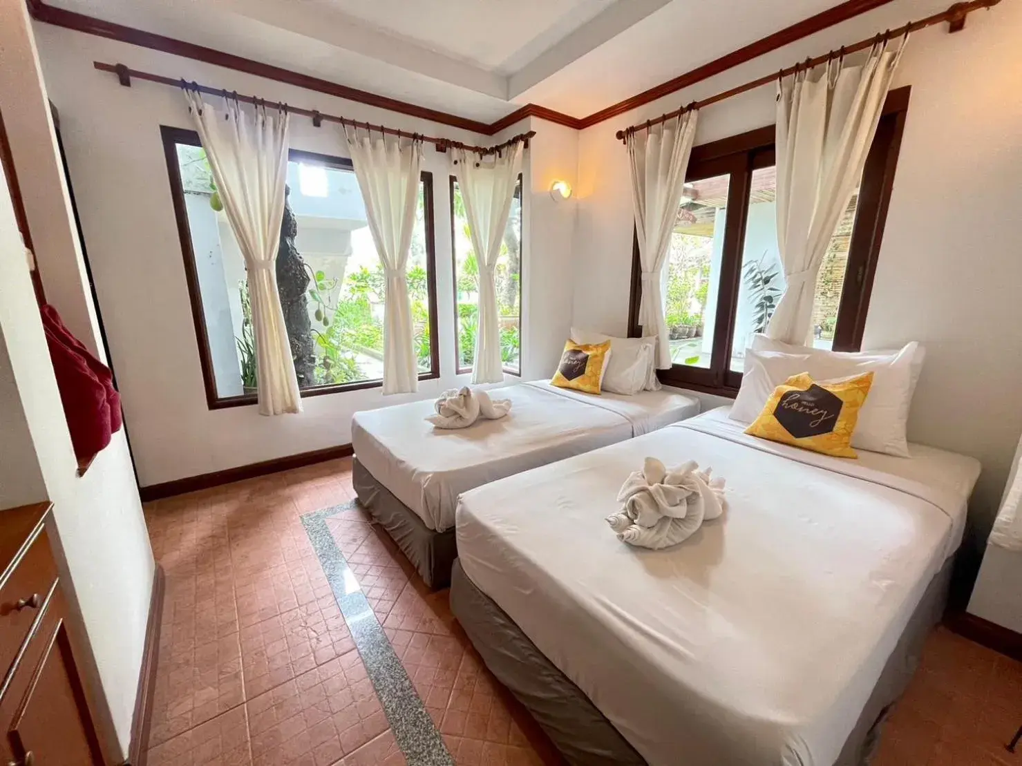 Bedroom, Bed in Samui Honey Cottages Beach Resort - SHA Extra Plus Bedroom, Bed in Samui Honey Cottages Beach Resort - SHA Extra Plus