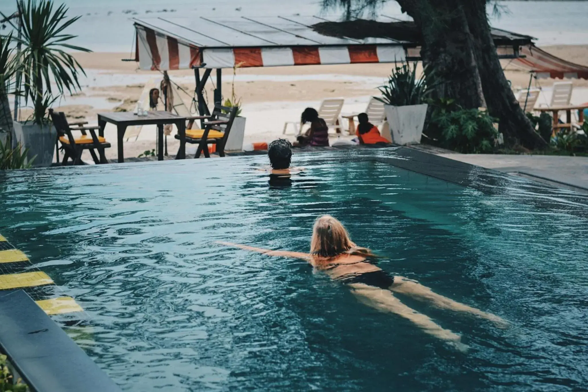 Swimming pool in Samui Honey Cottages Beach Resort - SHA Extra Plus Swimming pool in Samui Honey Cottages Beach Resort - SHA Extra Plus