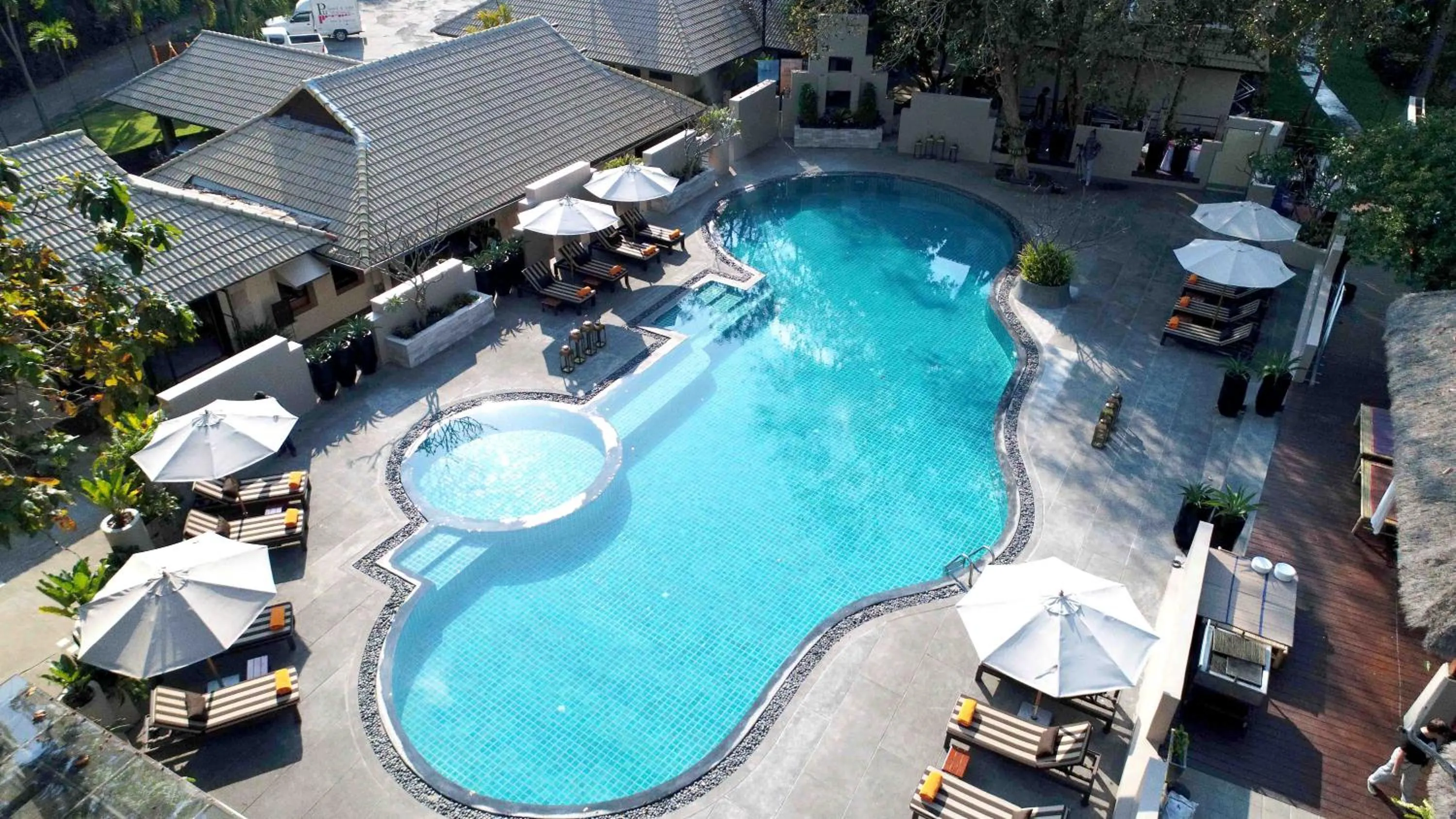 Swimming pool in Tohsang Heritage Khongjiam