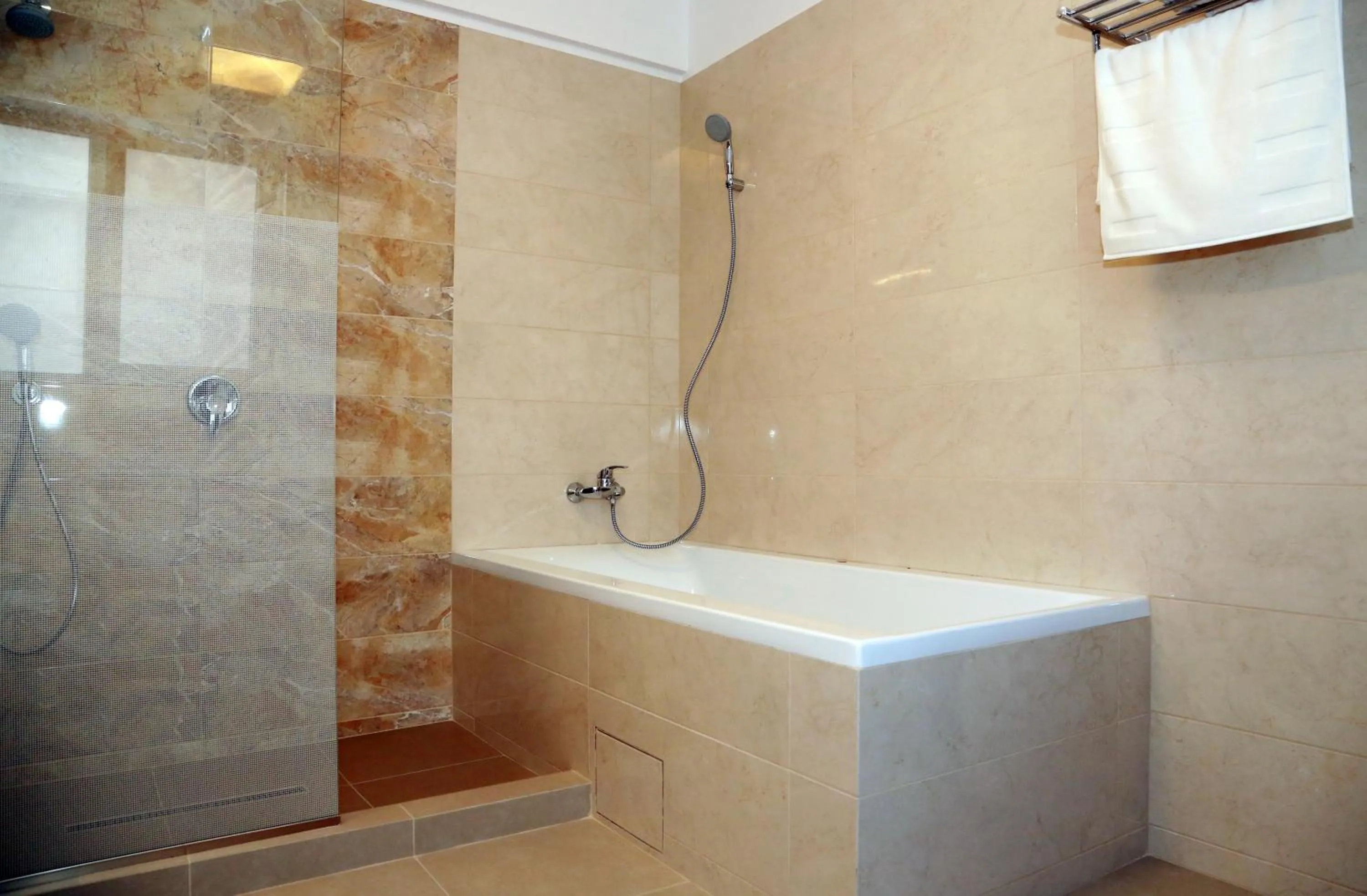 Shower in Parliament Square