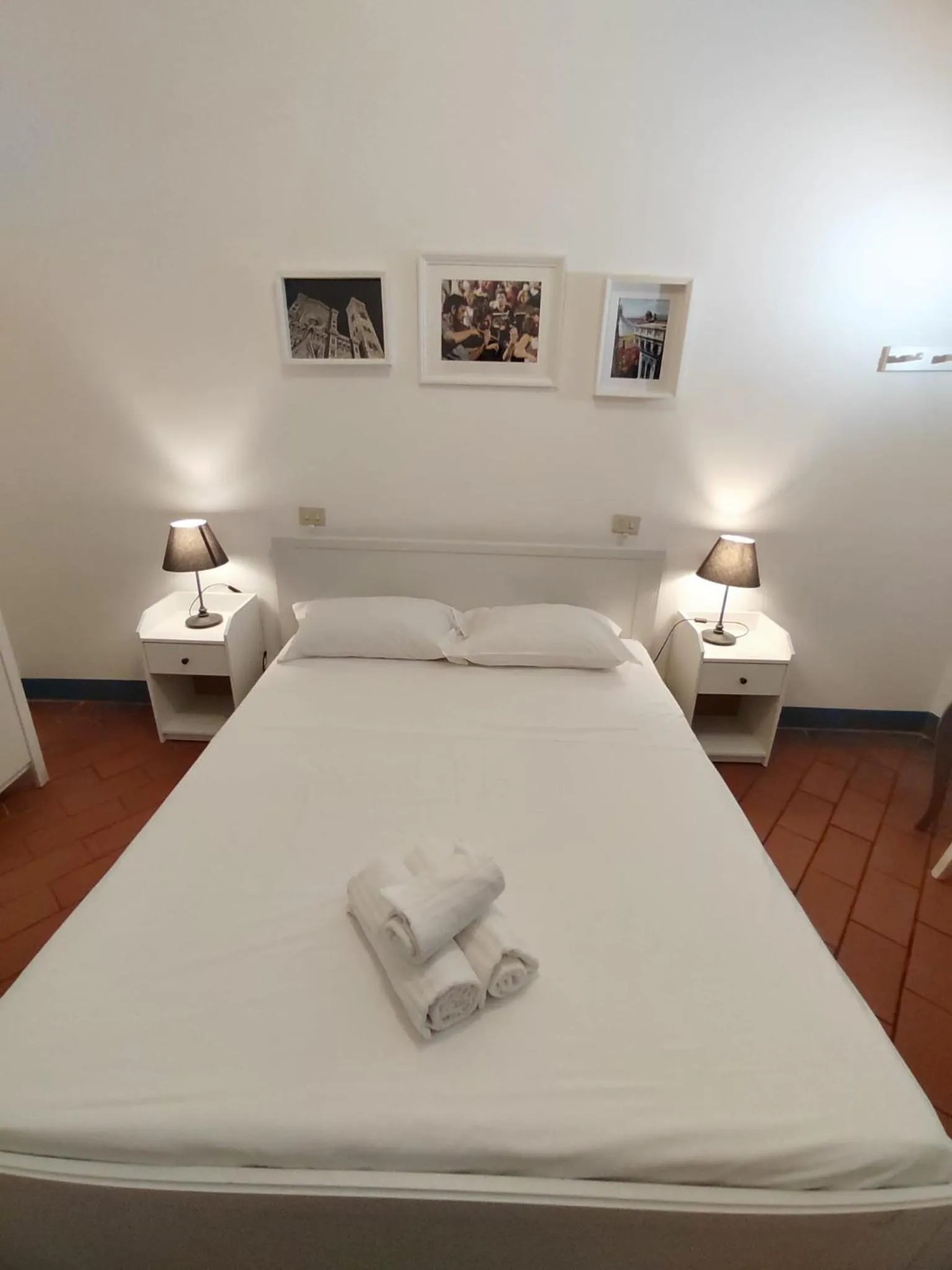 Bed in Michelangelo's Relais