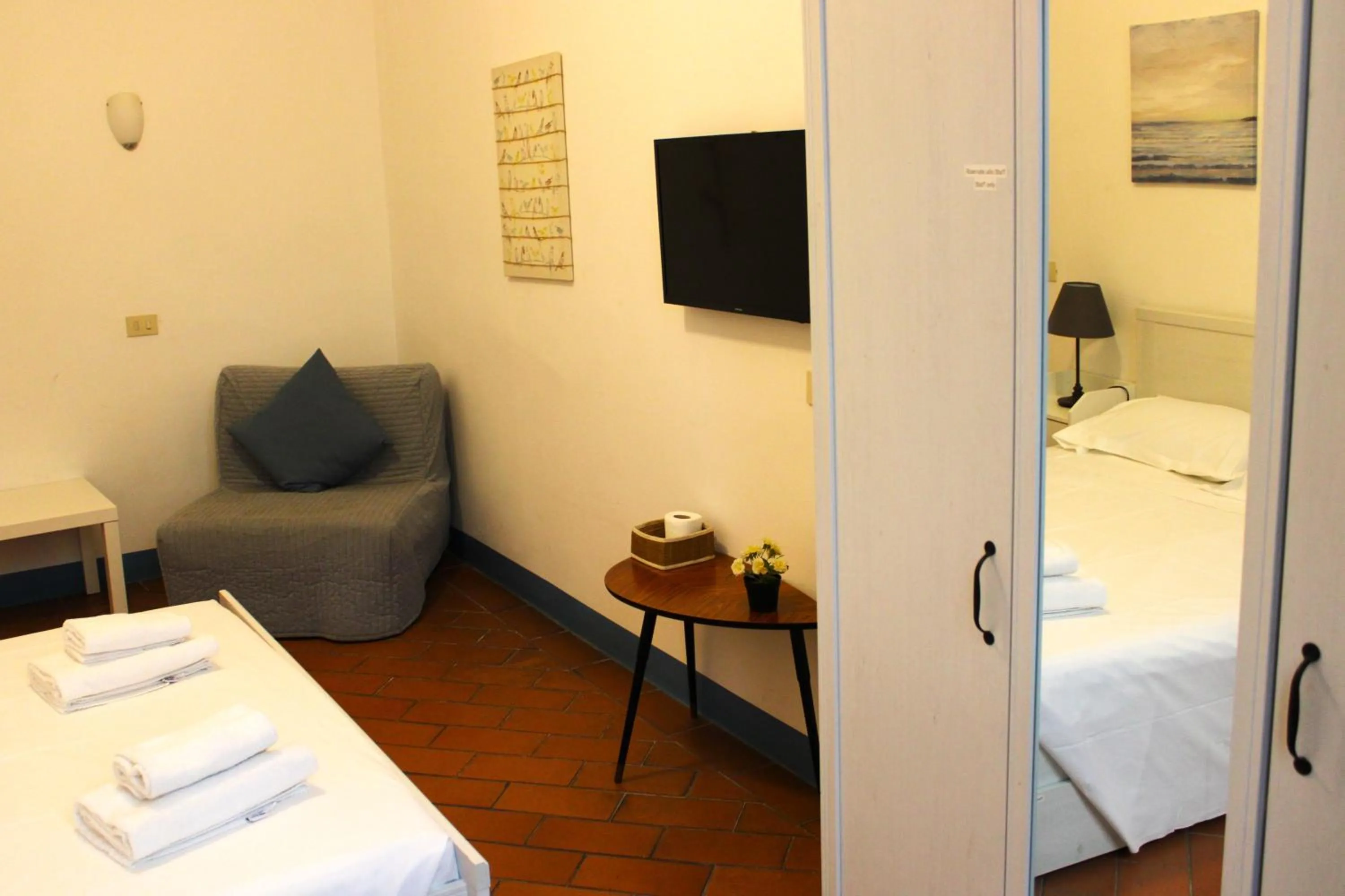 Bed in Michelangelo's Relais