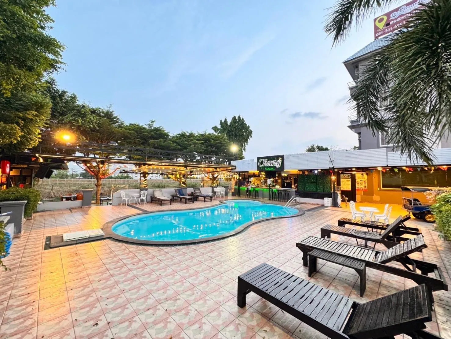Swimming pool in The Great Residence Suvarnabhumi Airport