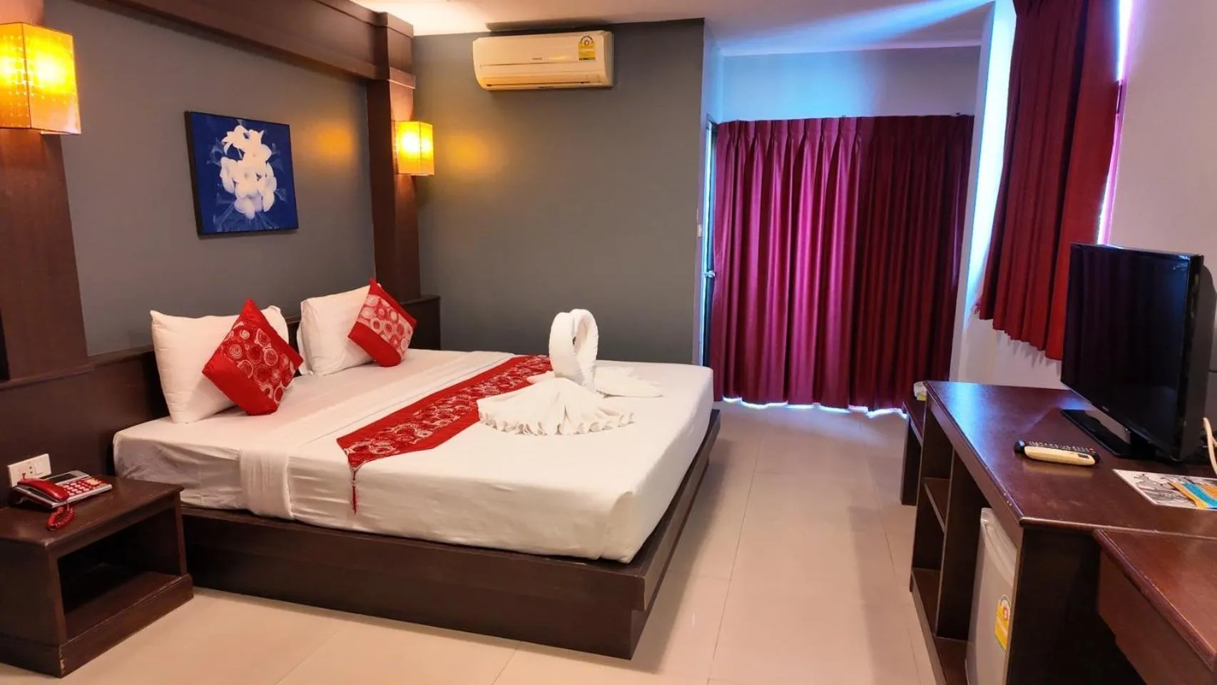 Bedroom, Bed in The Great Residence Suvarnabhumi Airport