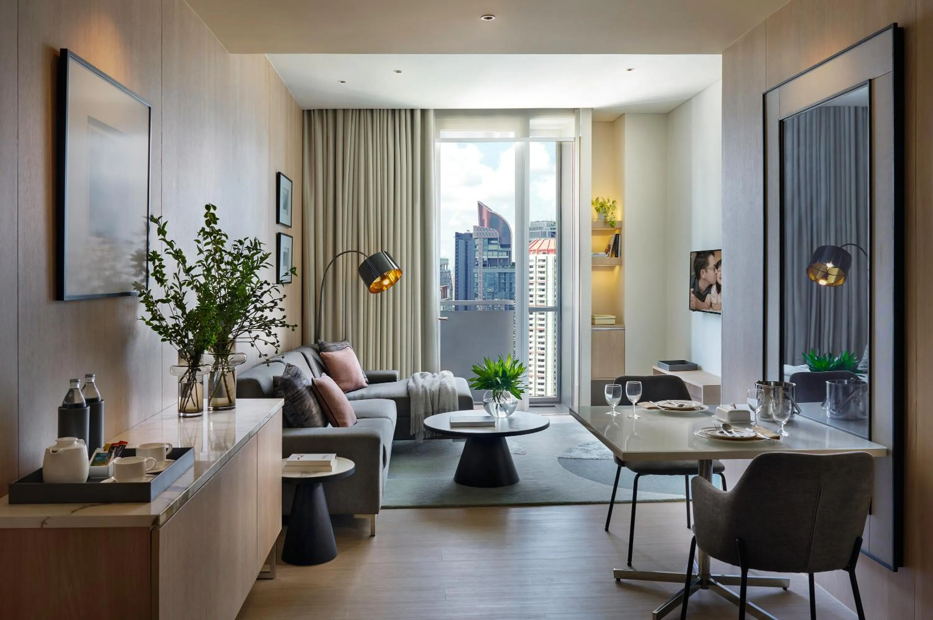 Living room in Somerset Sukhumvit Thonglor Bangkok