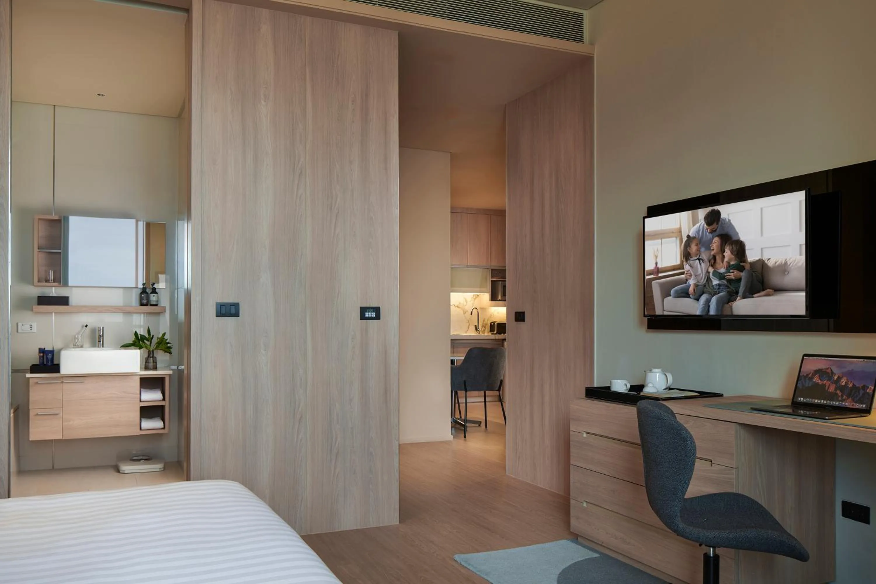 Bed in Somerset Sukhumvit Thonglor Bangkok