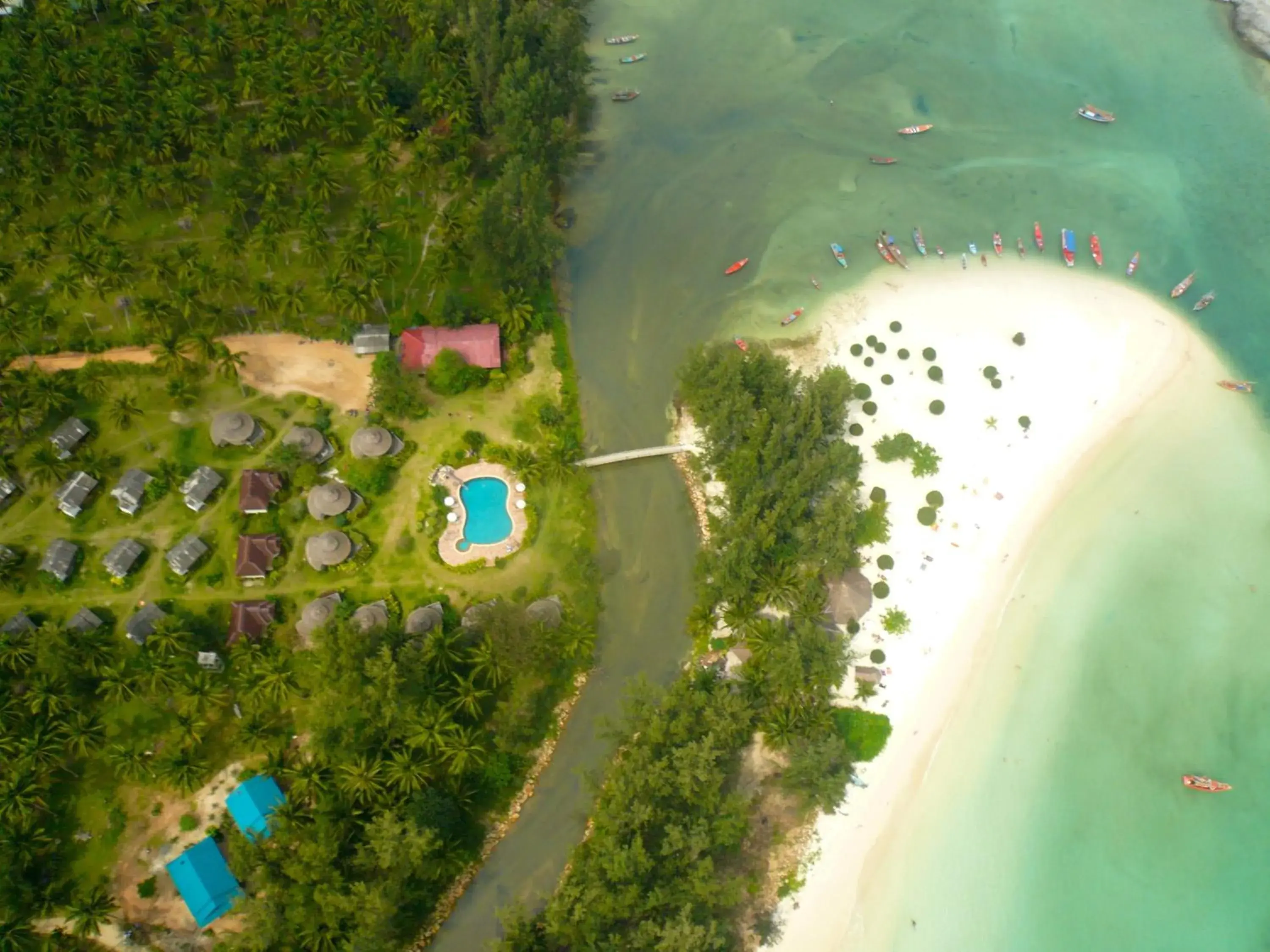 Bird's eye view in Malibu Beach Bungalows Bird's eye view in Malibu Beach Bungalows